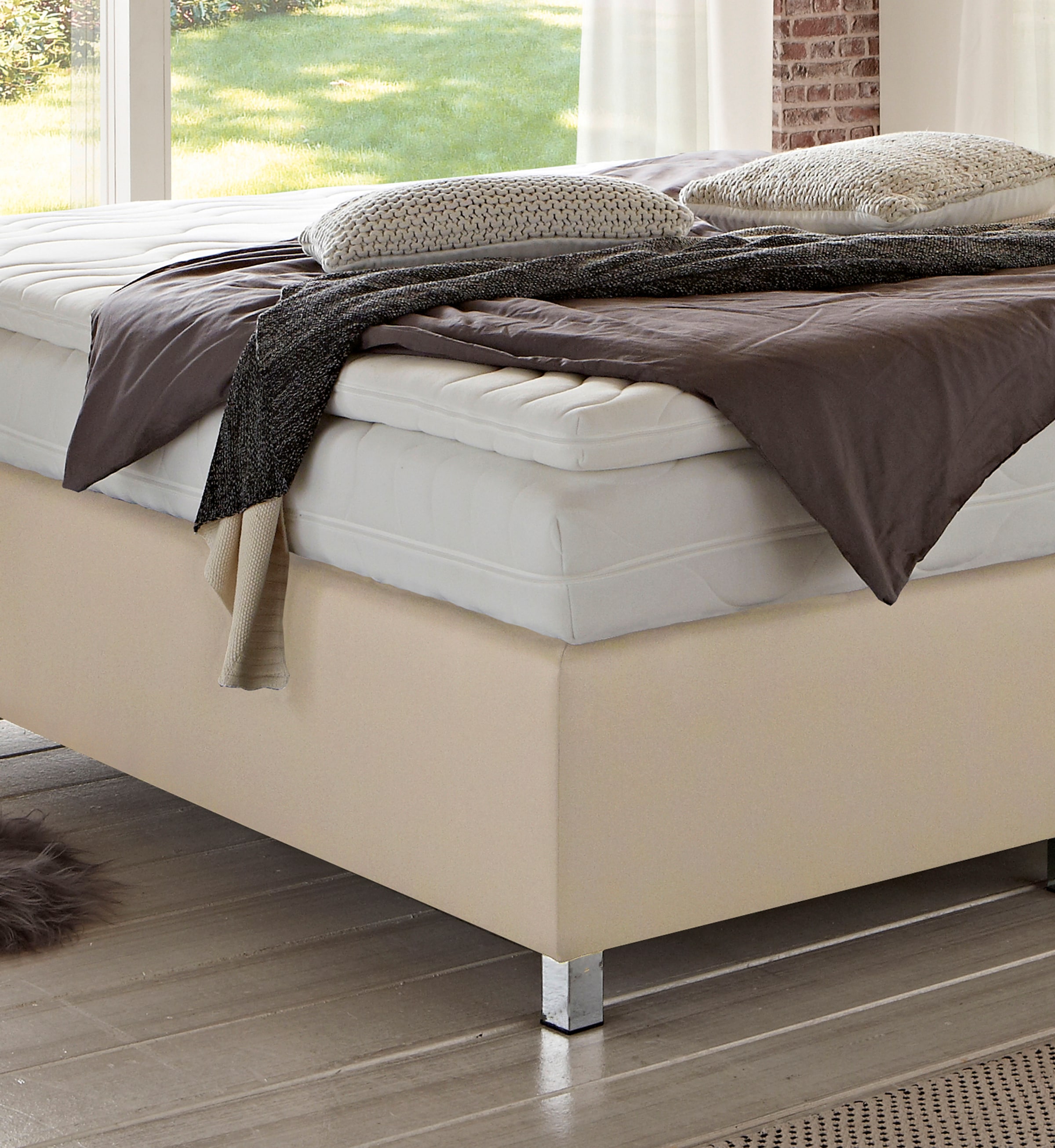 Westfalia Schlafkomfort Boxspringbett »London in den Breiten 160x200, 180x200cm & 200x200cm«