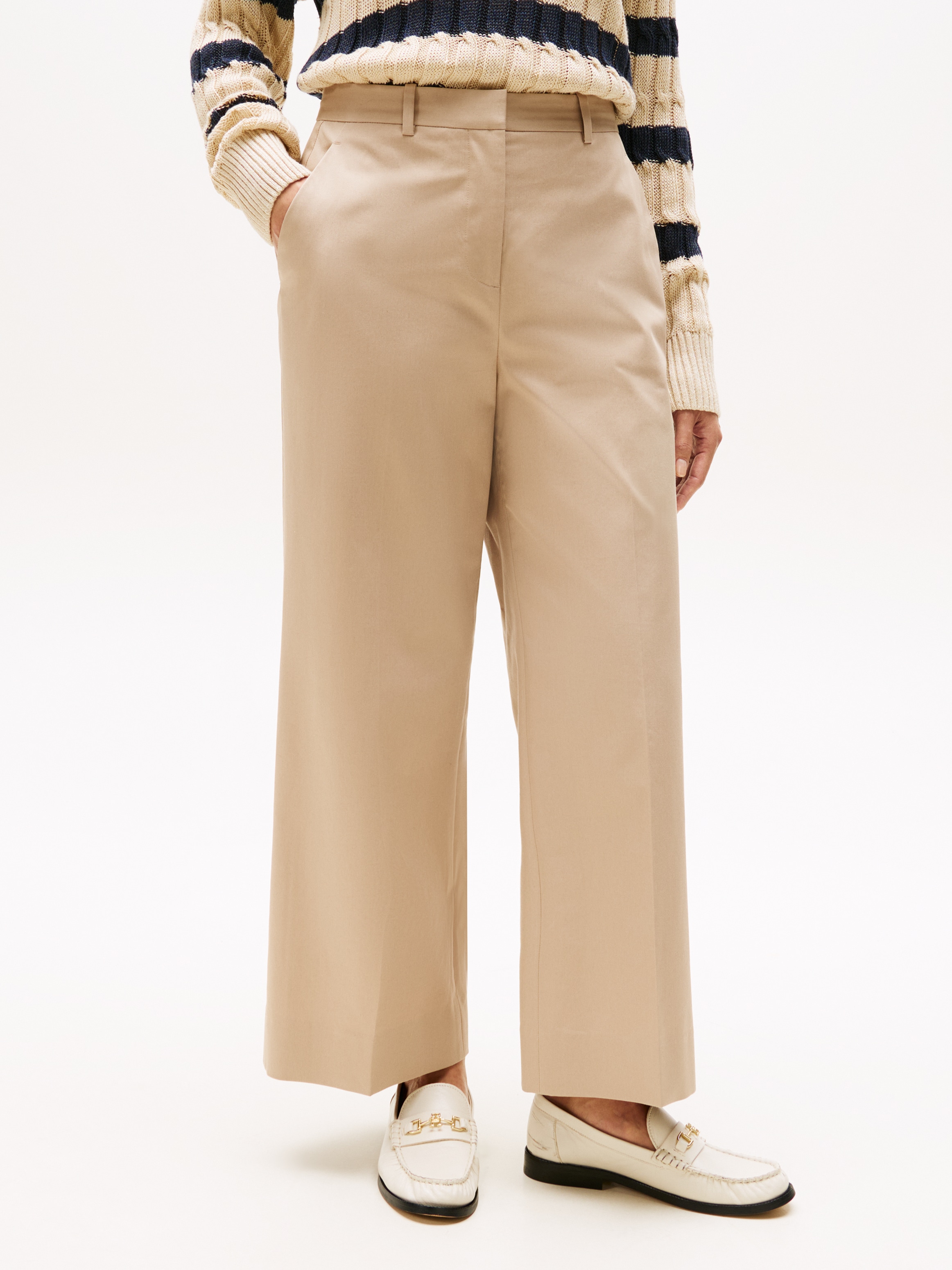 Tommy Hilfiger Chinohose "COTTON WIDE LEG ANKLE CHINO PANT" günstig online kaufen