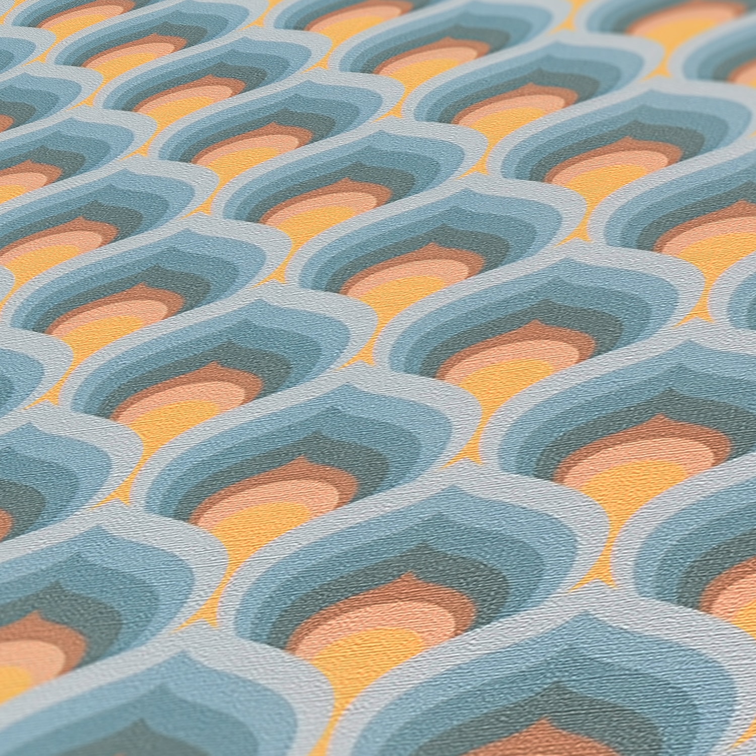 A.S. Création Vliestapete »Retro Chic Grafik-Tapete Mustertapete Retro 3D« matt strukturiert Vintage Vliestapete für Schlafzimmer Küche Wohnzimmer Grafik Design