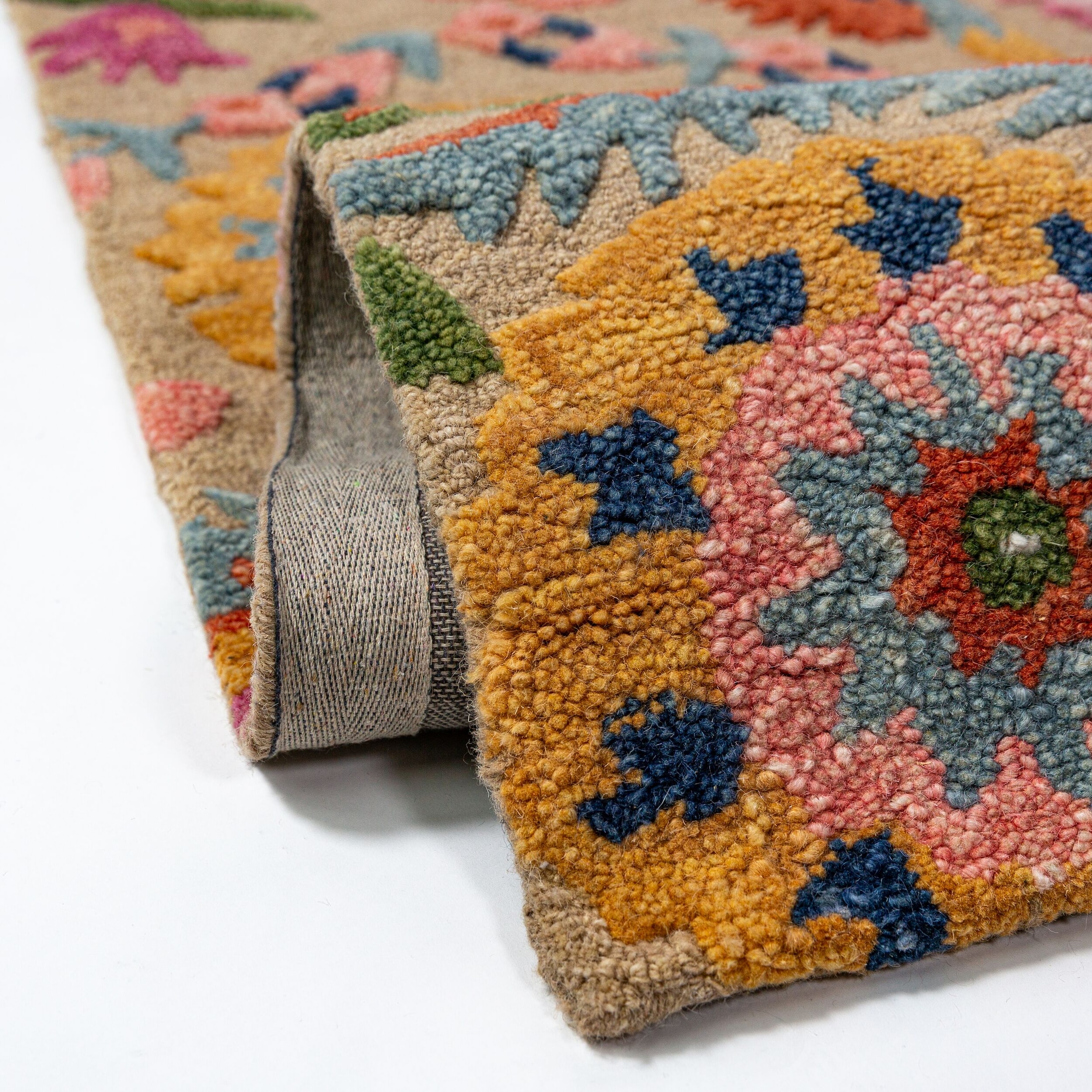 FLAIR RUGS Teppich »AMIRA FLORAL WOOL« rechteckig 8 mm Höhe