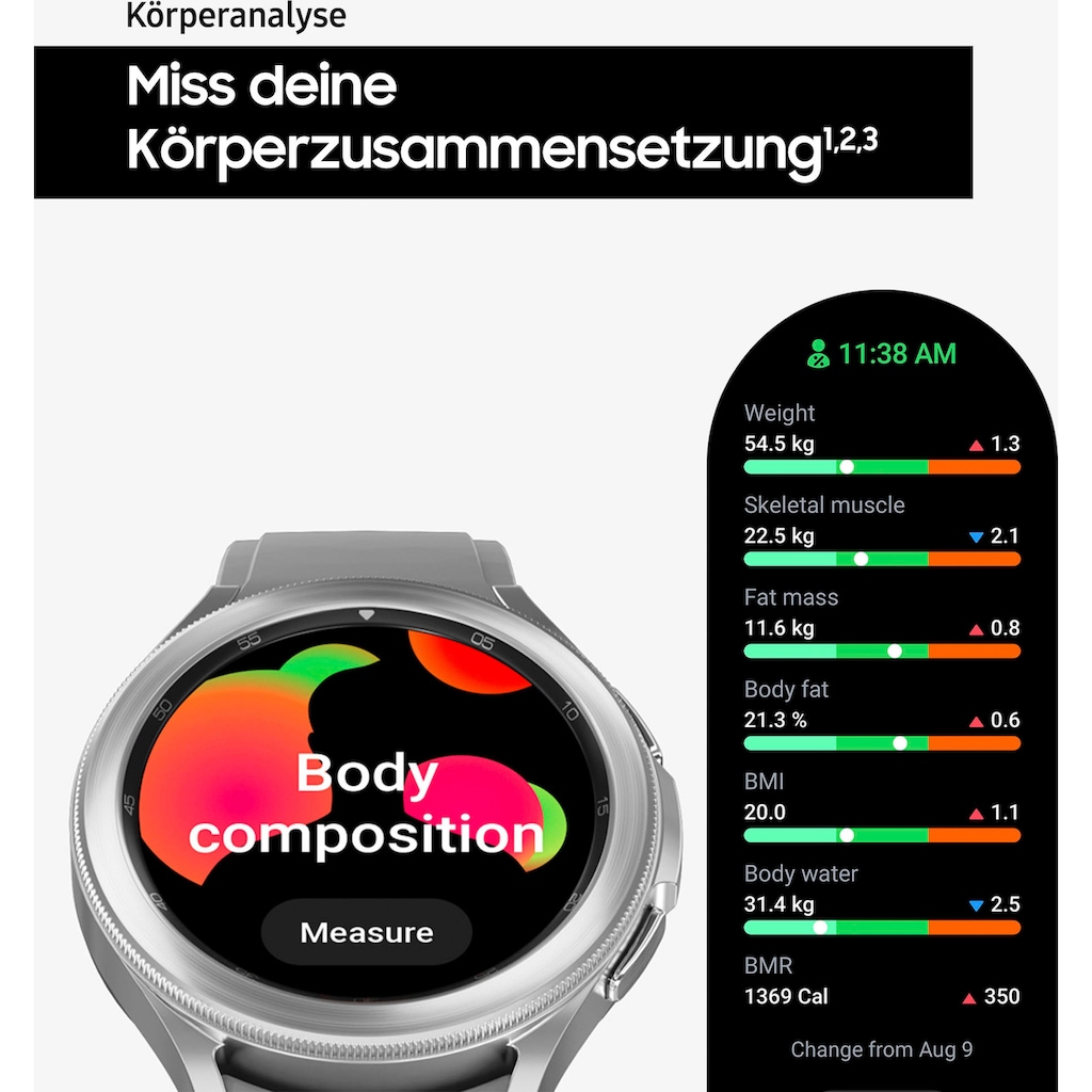 Samsung Smartwatch »Galaxy Watch 4 classic 46mm LTE«, (Wear OS by Google)