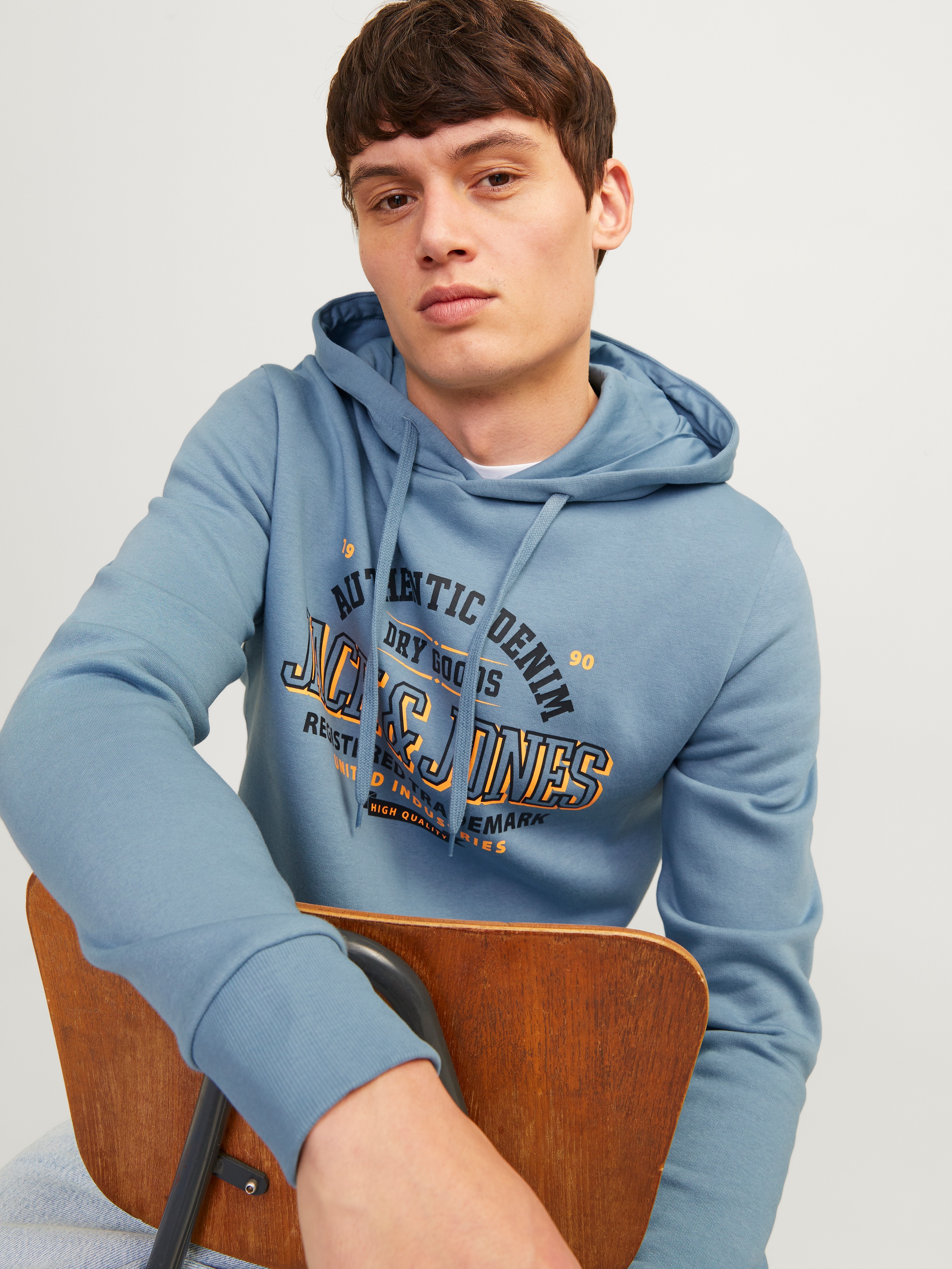 Jack & Jones Kapuzensweatshirt "JJELOGO SWEAT HOOD 2 COL 24/25 NOOS", mit L günstig online kaufen