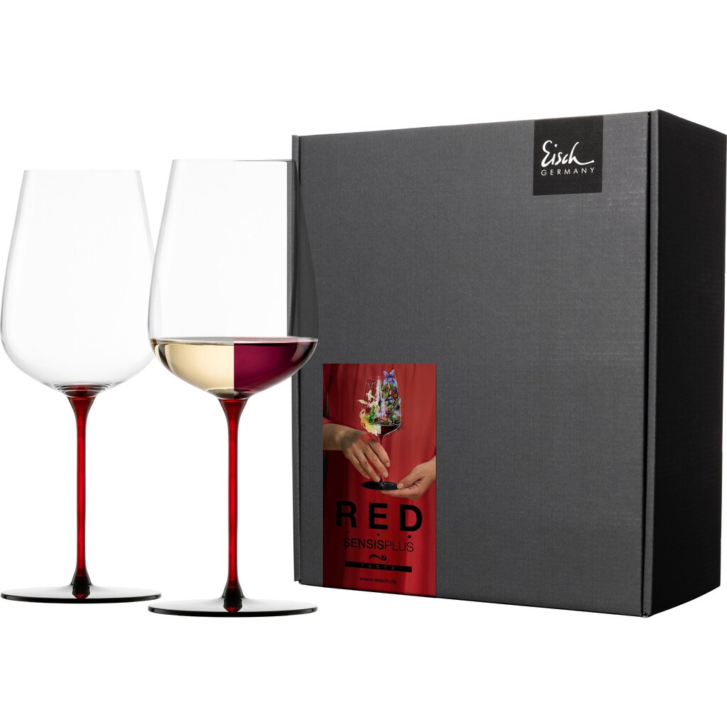 Eisch Weinglas »RED SENSISPLUS«, (Set, 2 tlg., 2 Gläser im Geschenkkarton)