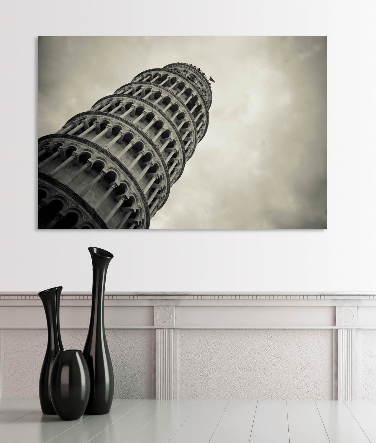 queence Acrylglasbild "Der schiefe Turm" Elemente der Architektur  Europa günstig online kaufen