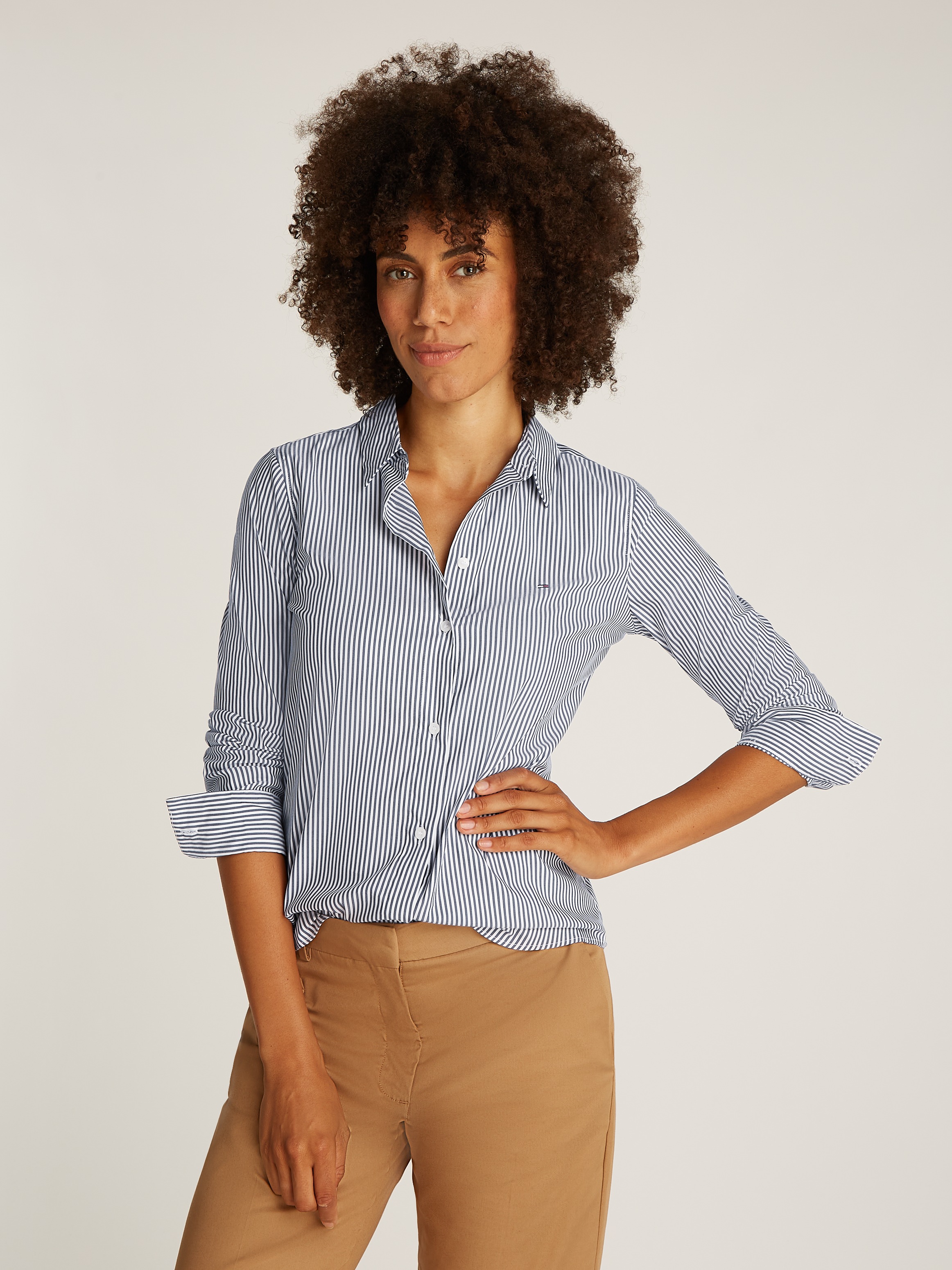 Tommy Hilfiger Hemdbluse »ESS POPLIN REGULAR SHIRT«, im klassischen Stil