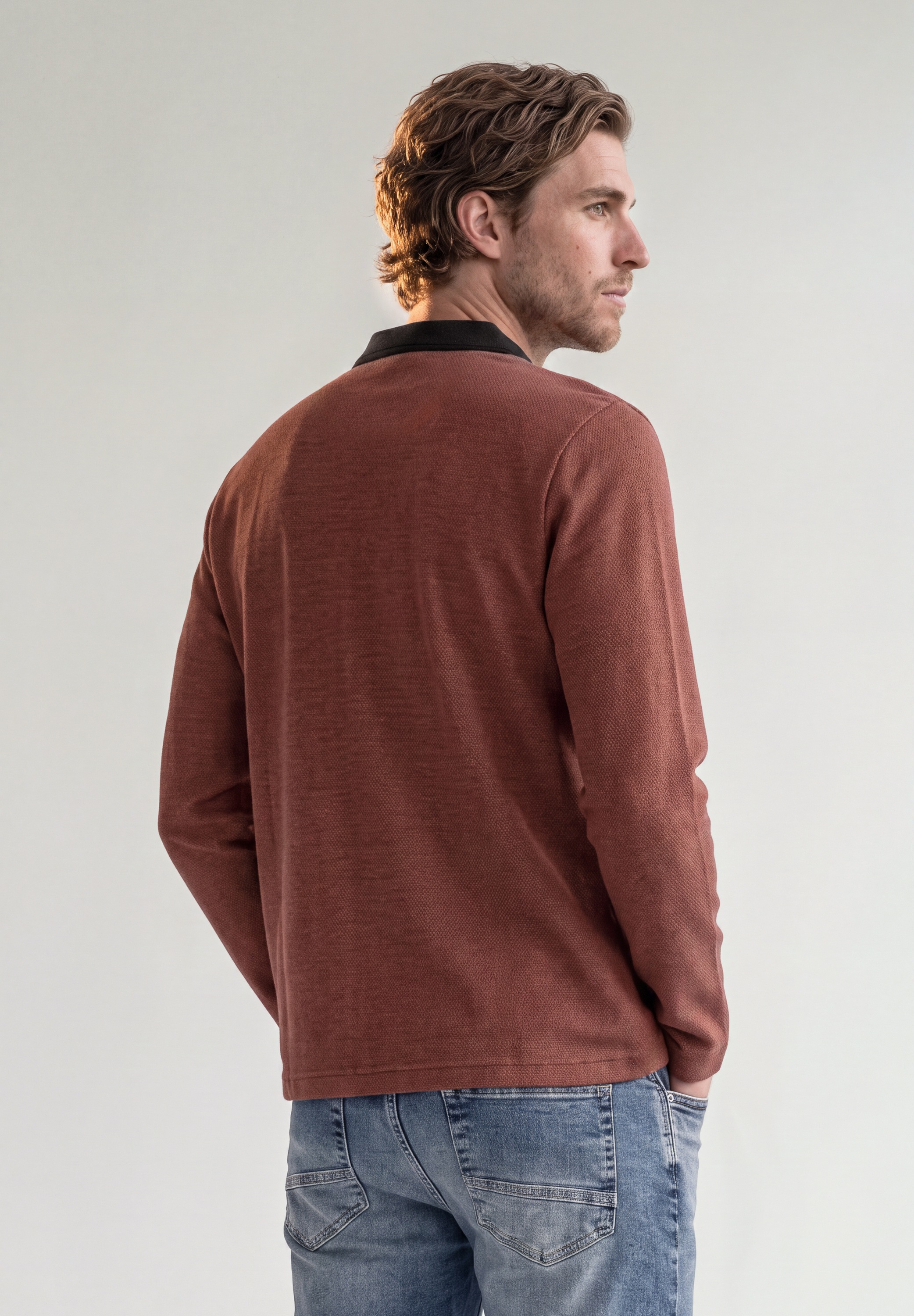 STREET ONE MEN Poloshirt aus reiner Baumwolle