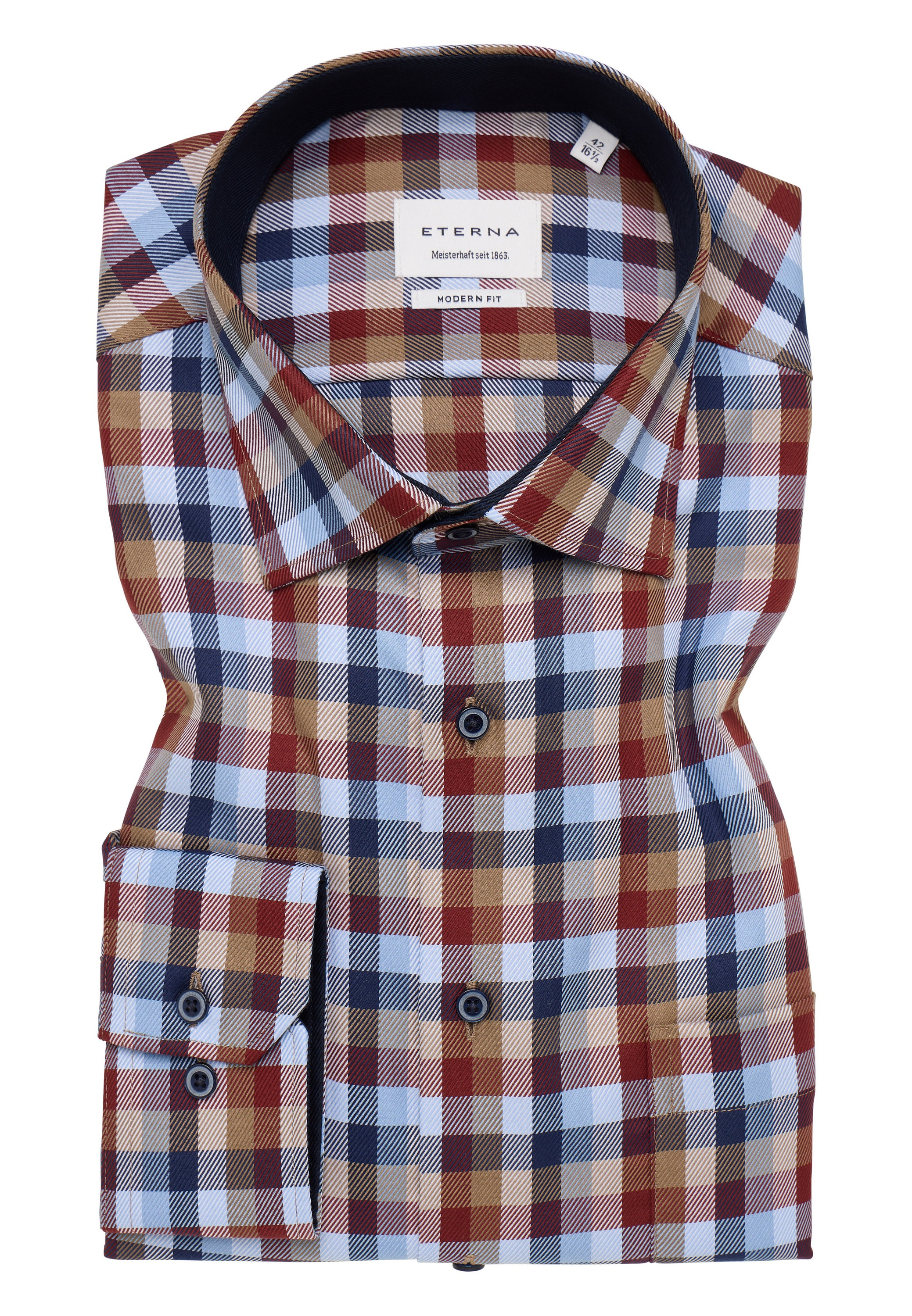 Eterna Langarmhemd »MODERN FIT«, NON IRON (bügelfrei)