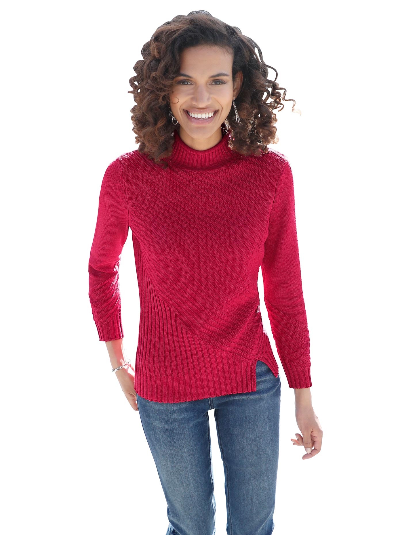 Rote Rollkragenpullover Kaufen Baur