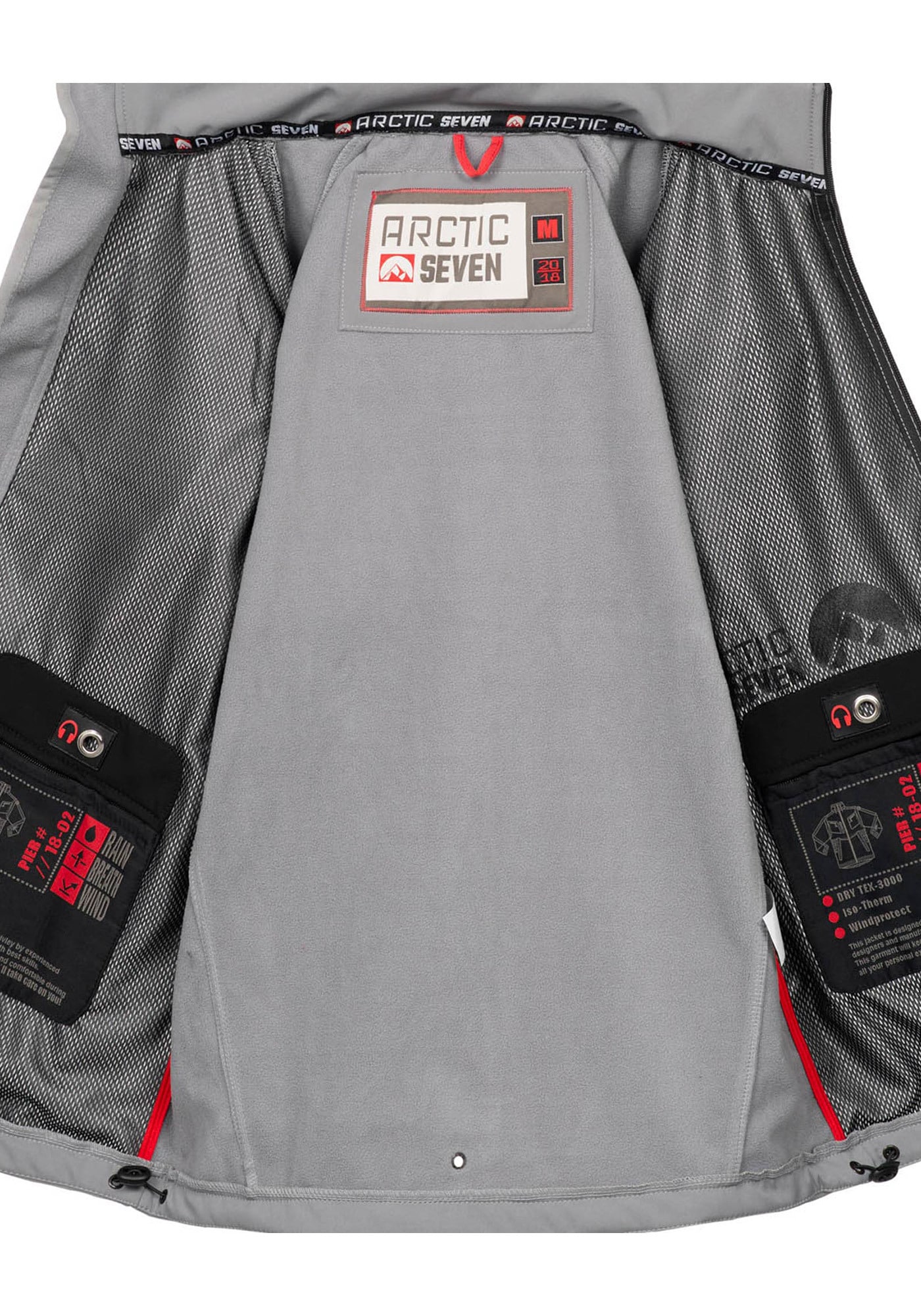 Arctic Seven Softshelljacke »ASPierr« sportliche Outdoor Funktionsjacke mit abnehmbarer Kapuze