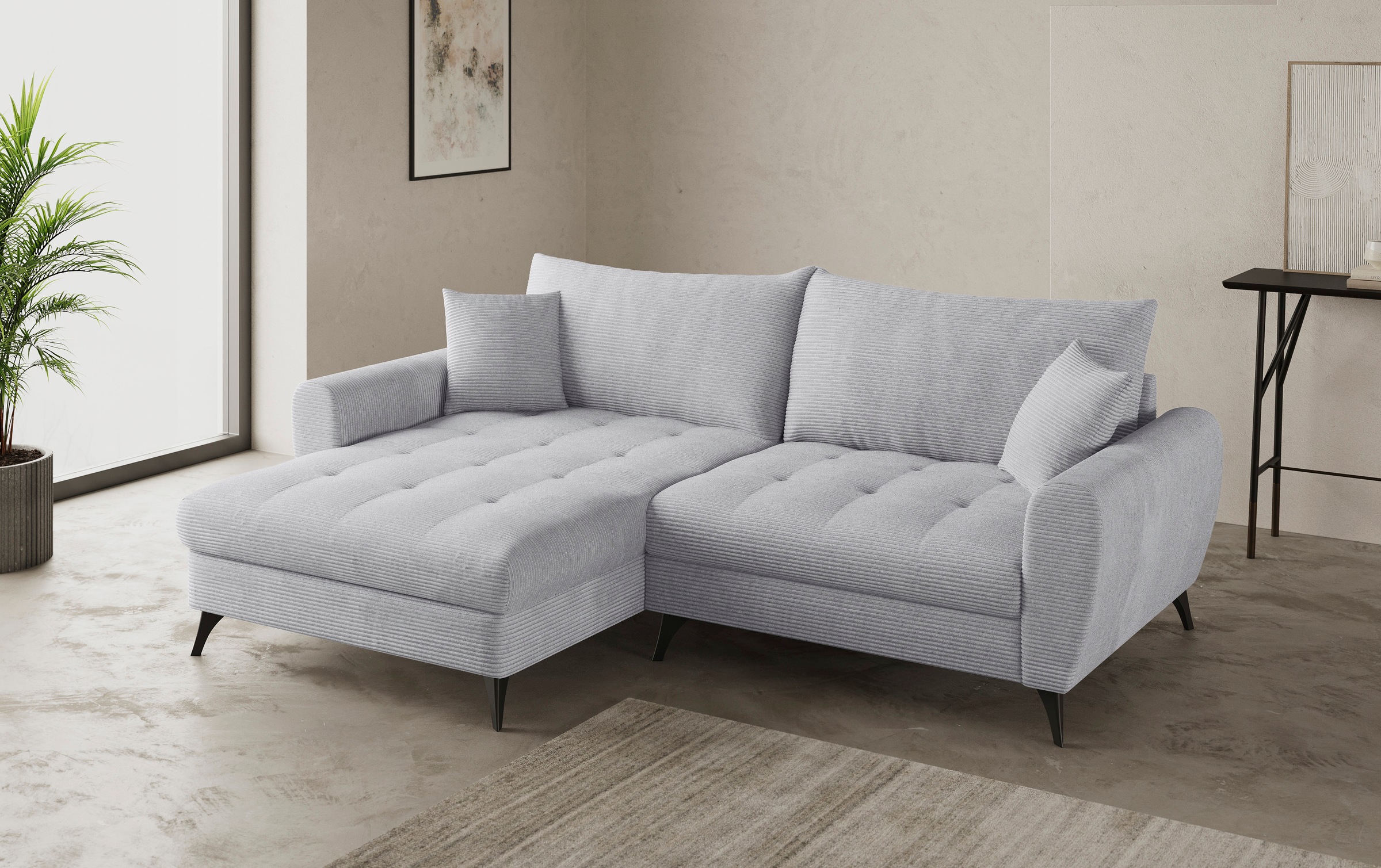 Mr. Couch Ecksofa »Blackburn II L-Form«, Wahlweise mit Kaltschaumpolsterung bis 140 kg belastbar