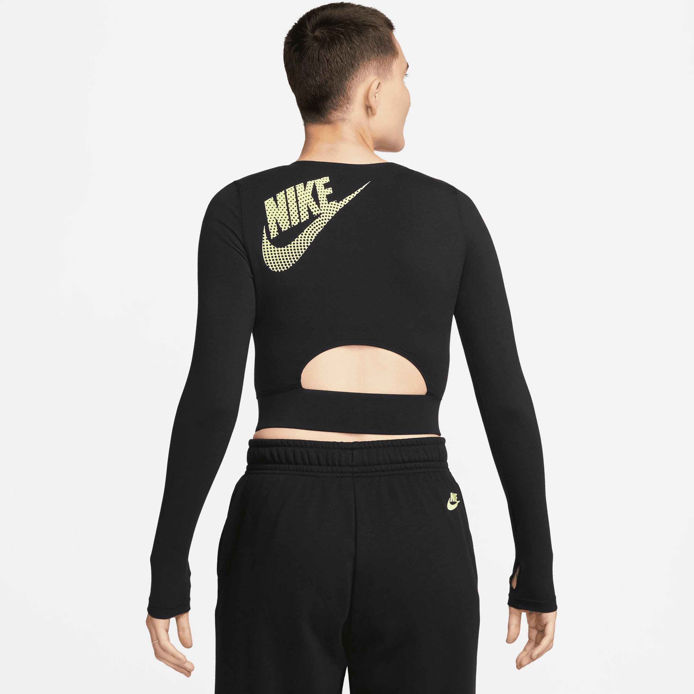 Nike Sportswear Langarmshirt »W NSW LS CROP TOP DNC«