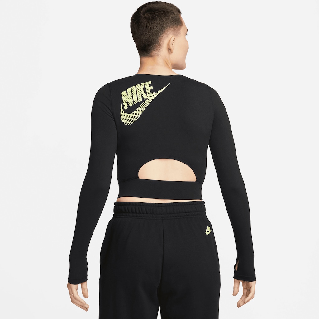 Nike Sportswear Langarmshirt »W NSW LS CROP TOP DNC«