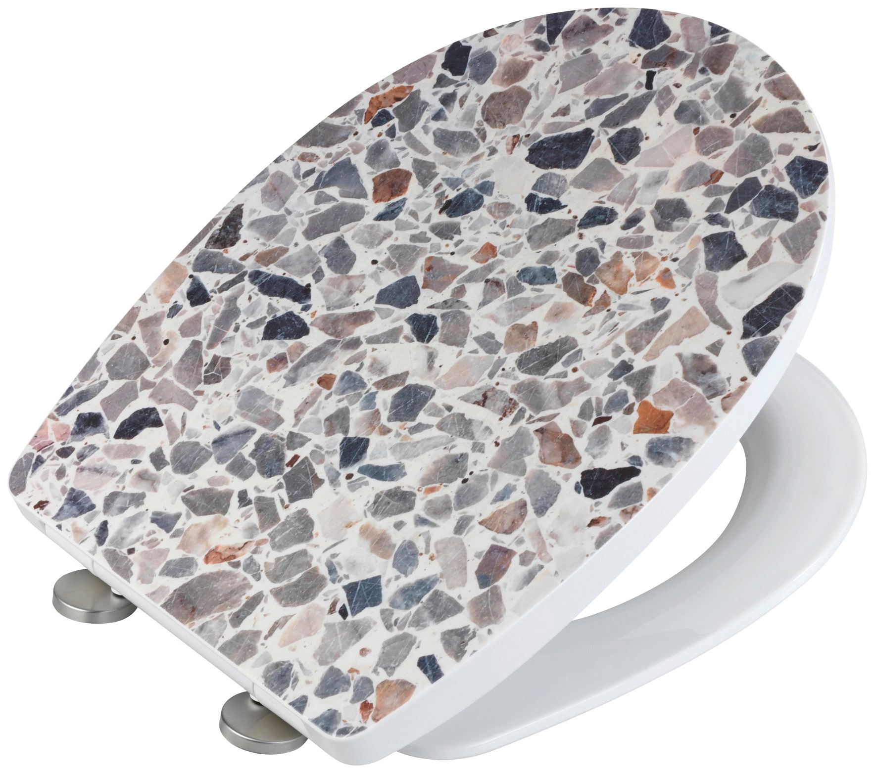 WENKO WC-Sitz "Terrazzo High Gloss" 1 Stk. tlg. Thermoplast günstig online kaufen