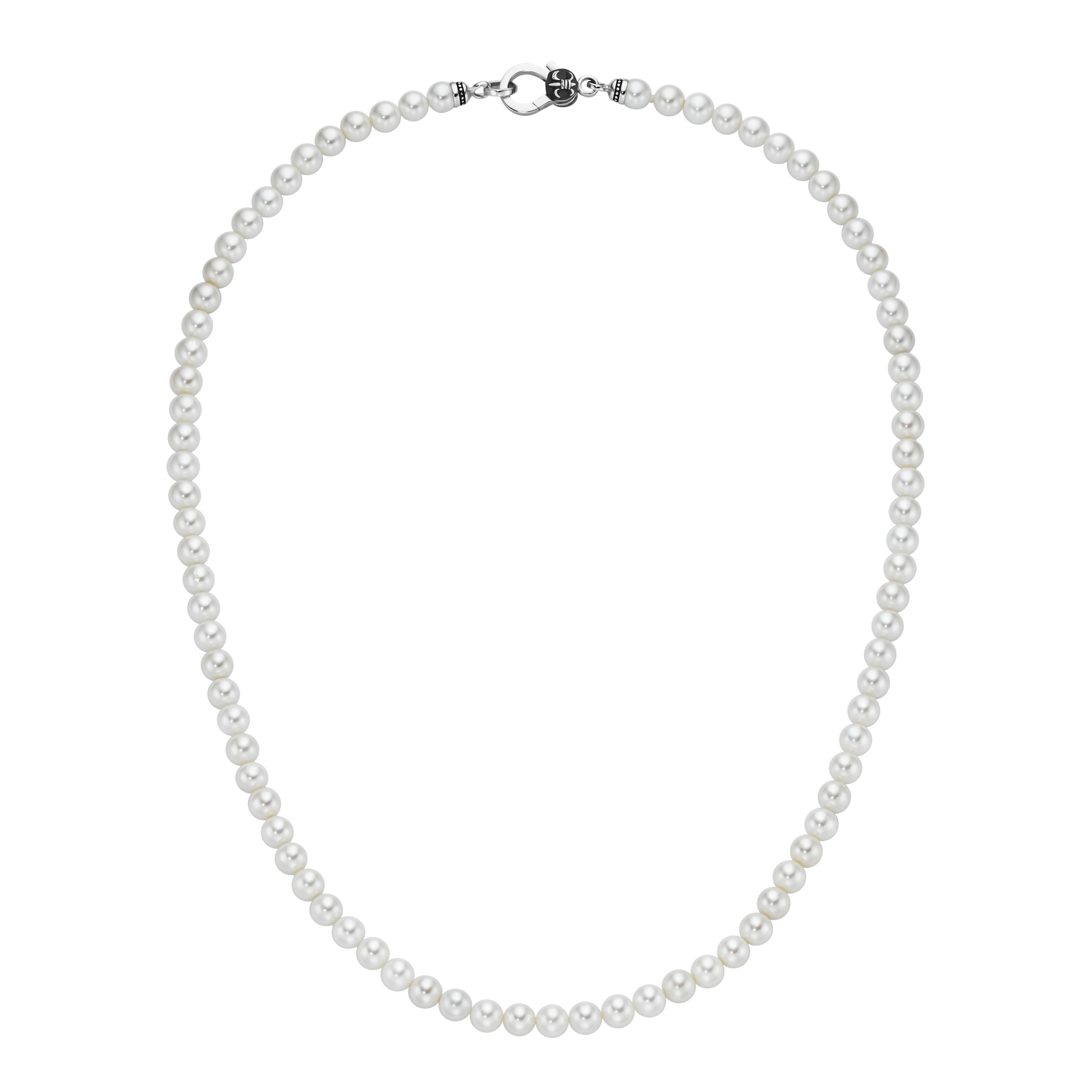 GIORGIO MARTELLO MILANO Perlenkette »mit weißen Muschelkern-Perlen, Silber 925«
