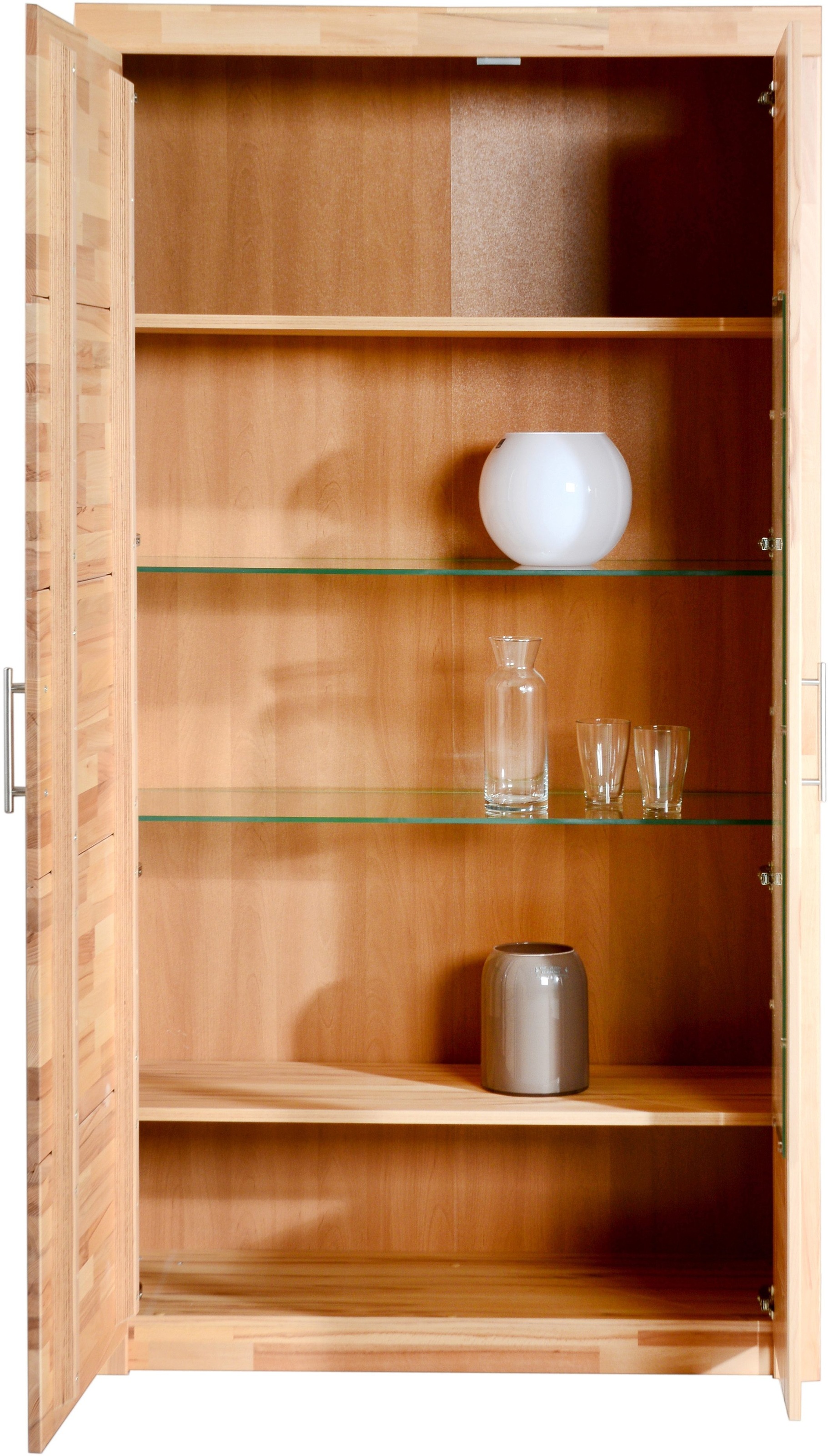 Thumbnail - VOGL Möbelfabrik Vitrine "Toronto" in 2 Breiten Breite 52 und Breite 105 cm, teilmassiv, Rahmenoptik