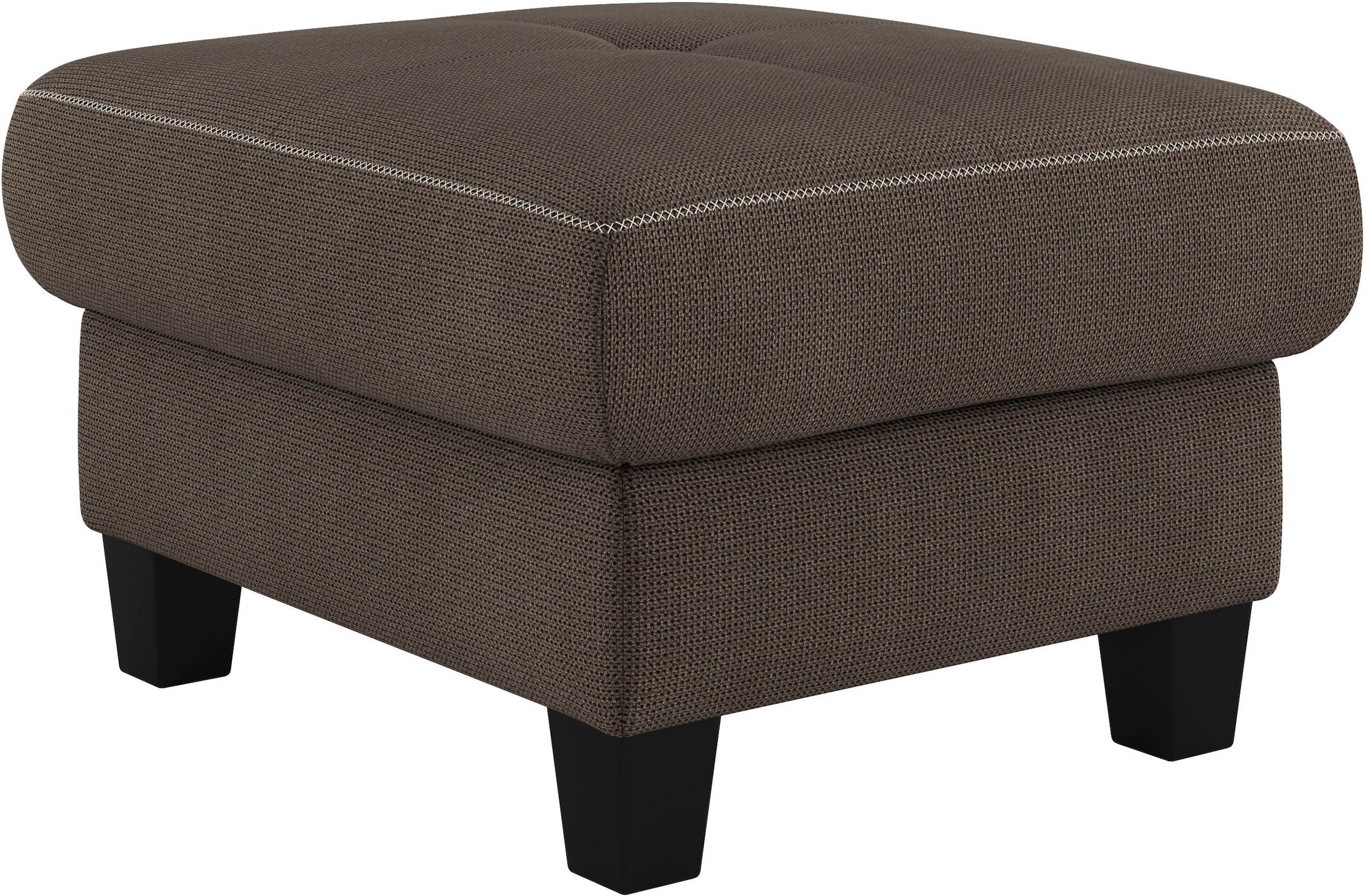 Home affaire Polsterhocker »Varese« Kreuznaht in beige