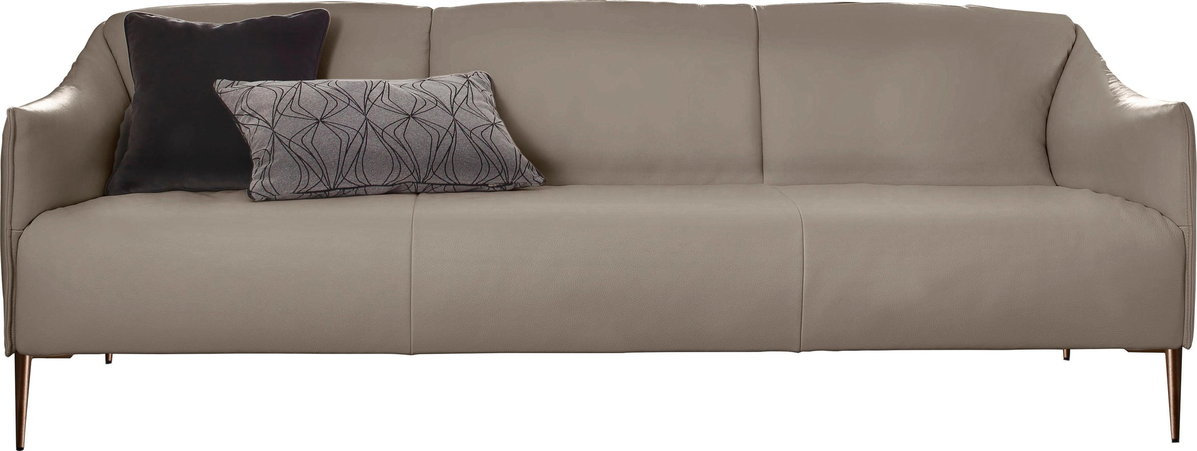 Thumbnail - W.SCHILLIG 3-Sitzer "sally" mit Metallfüßen in Bronze pulverbeschichtet, Breite 224 cm