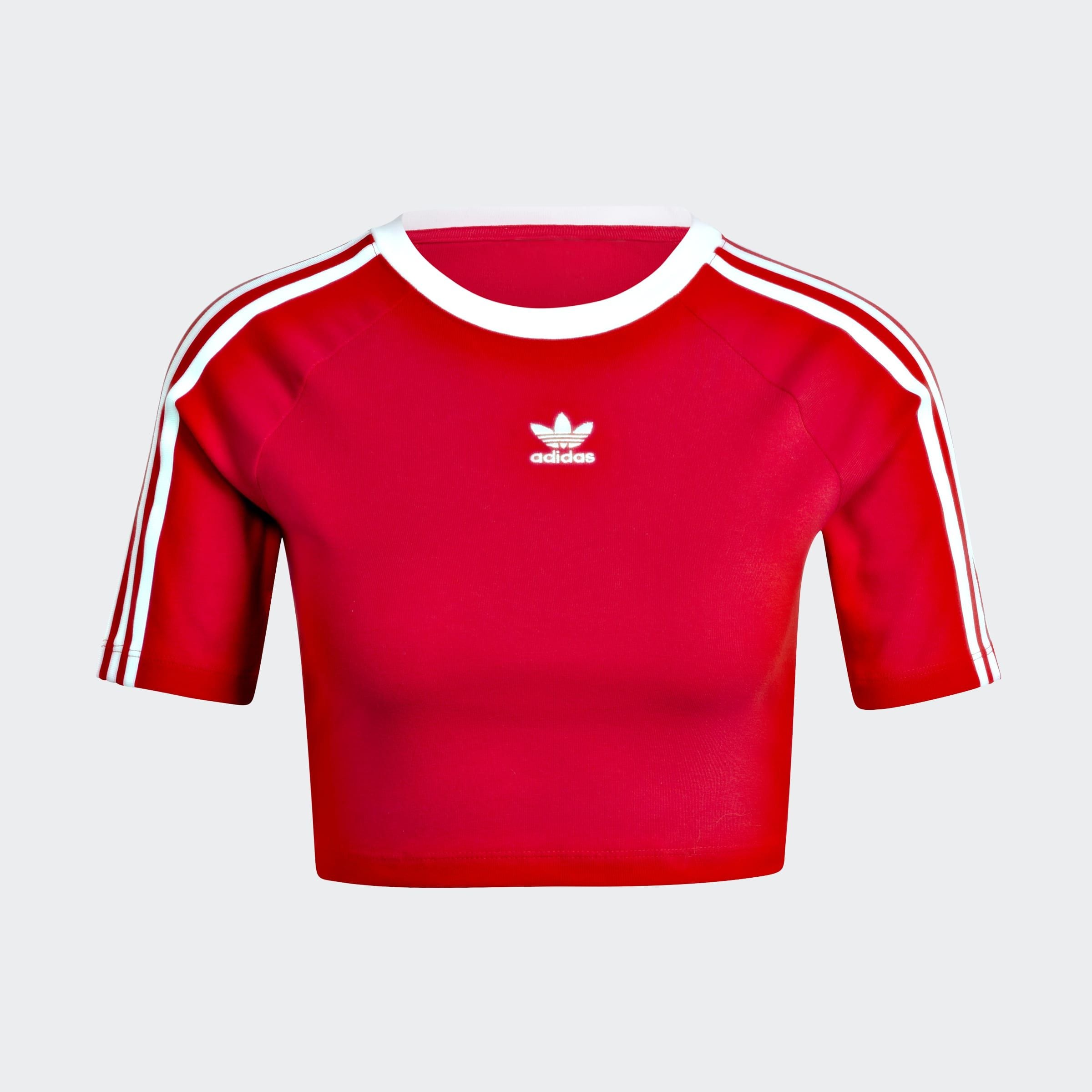 adidas Originals T-Shirt »3 S BABY TEE«, Cropped drei Streifen Shirt