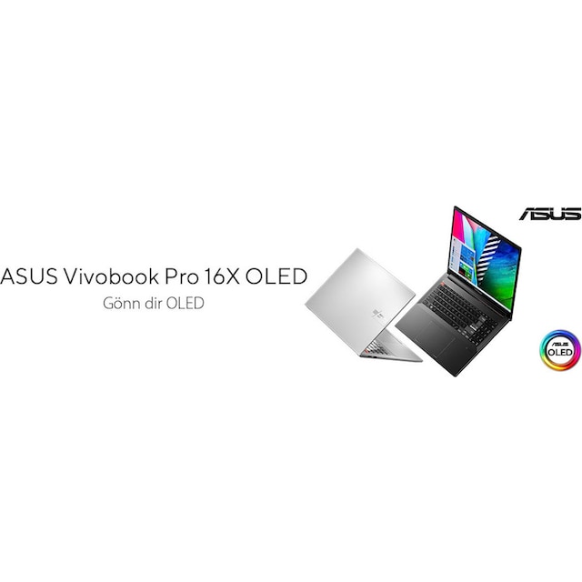 Asus Notebook »Vivobook Pro 16X OLED M7600QE-L2007W«, 40,6 cm, / 16 Zoll,  AMD, Ryzen 7, GeForce RTX 3050 Ti, 1000 GB SSD, OLED-Display günstig kaufen  | BAUR