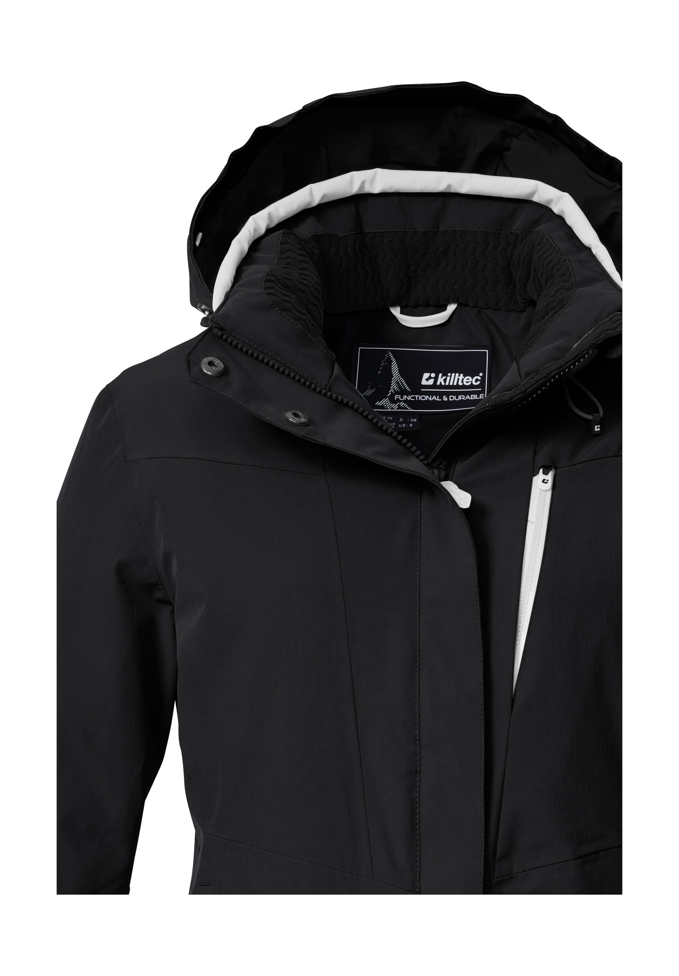 Killtec Skijacke »KSW 25 WMN SKI JCKT«, Atmungsaktive, wasserdichte Skijacke mit abnehmbarer Kapuze