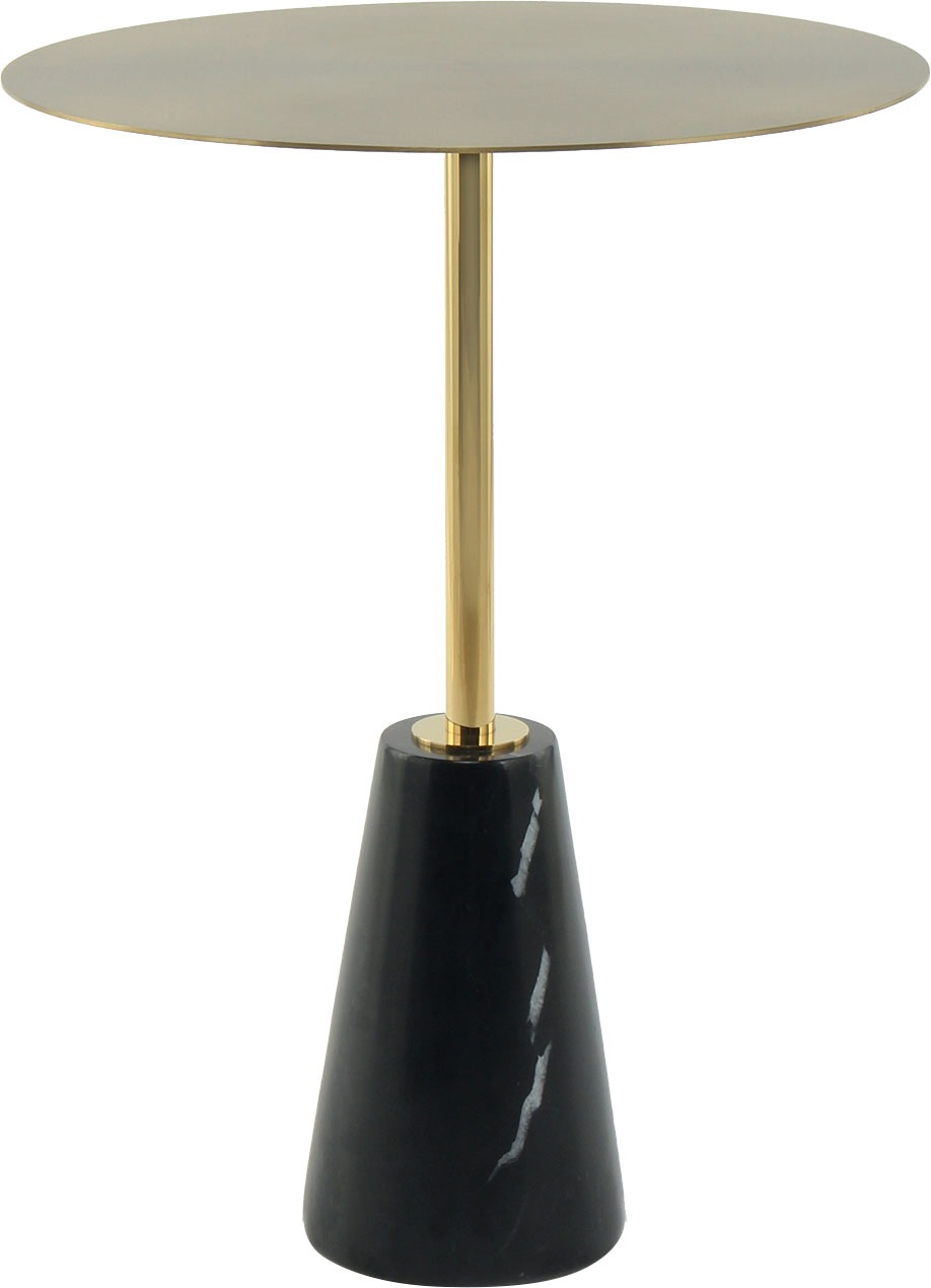 Thumbnail - Kayoom Beistelltisch "Oscar 325, Ausgestattet mit stabilem Marmorfuß, Edelstahl-Gestell" 1 Stk. tlg. Stabiler Marmorfuß,...