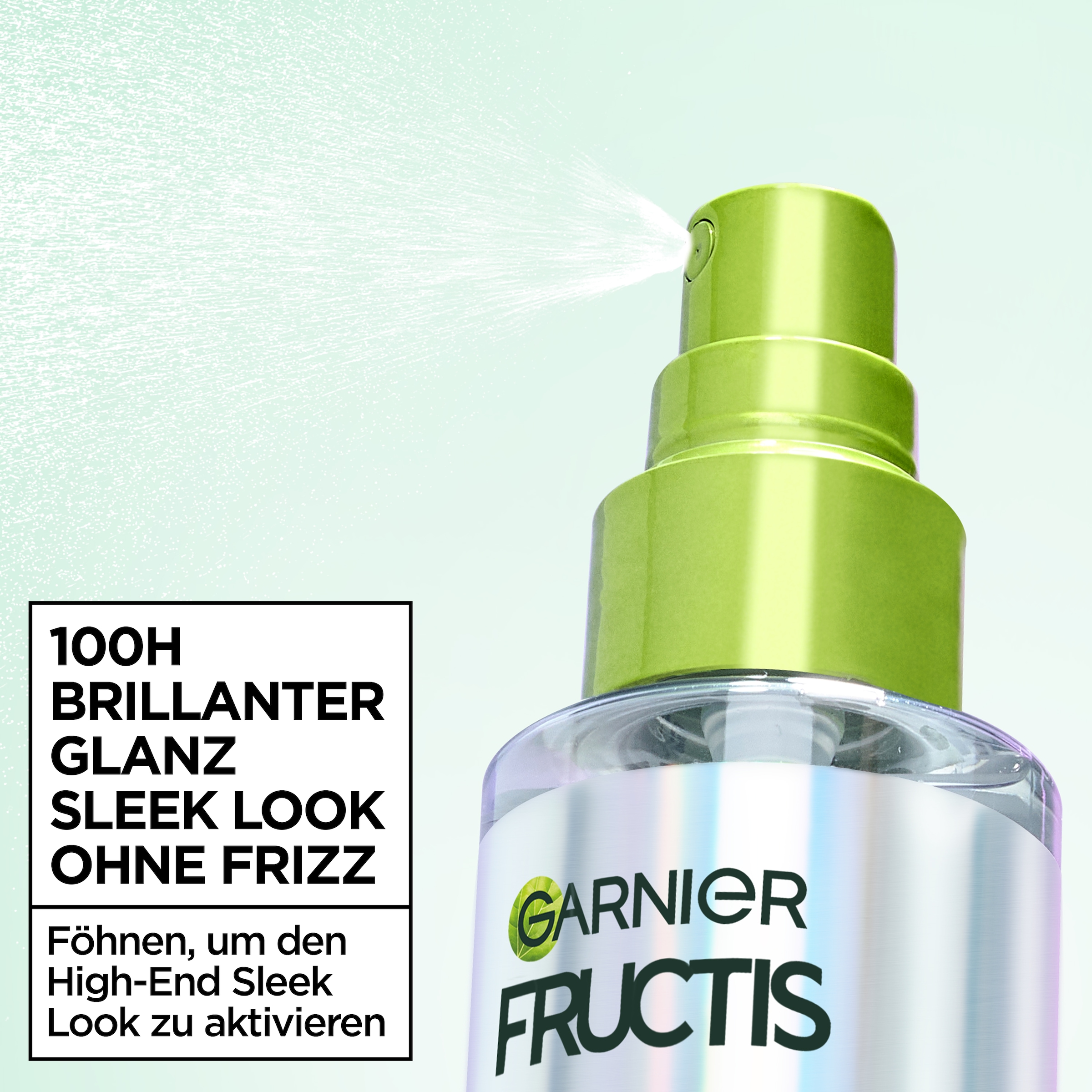 GARNIER Haarpflege-Spray »Garnier Fructis Diamond Sleek Shine-Coat Glättungsspray« für glattes Haar, mit Diamond Sleek Shine-Coat Formel, nicht fettend