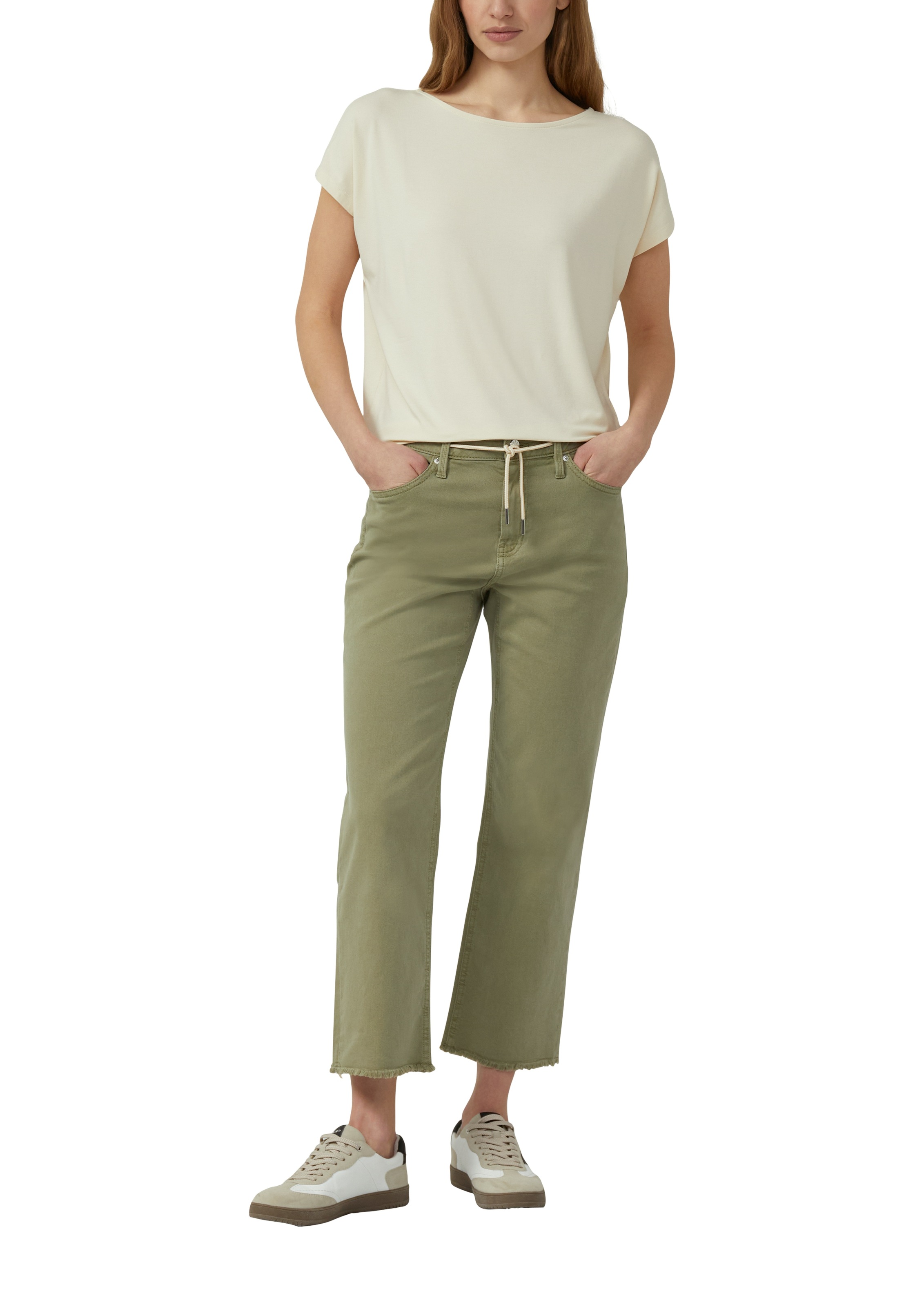 s.Oliver T-Shirt mit Markenlabel günstig online kaufen