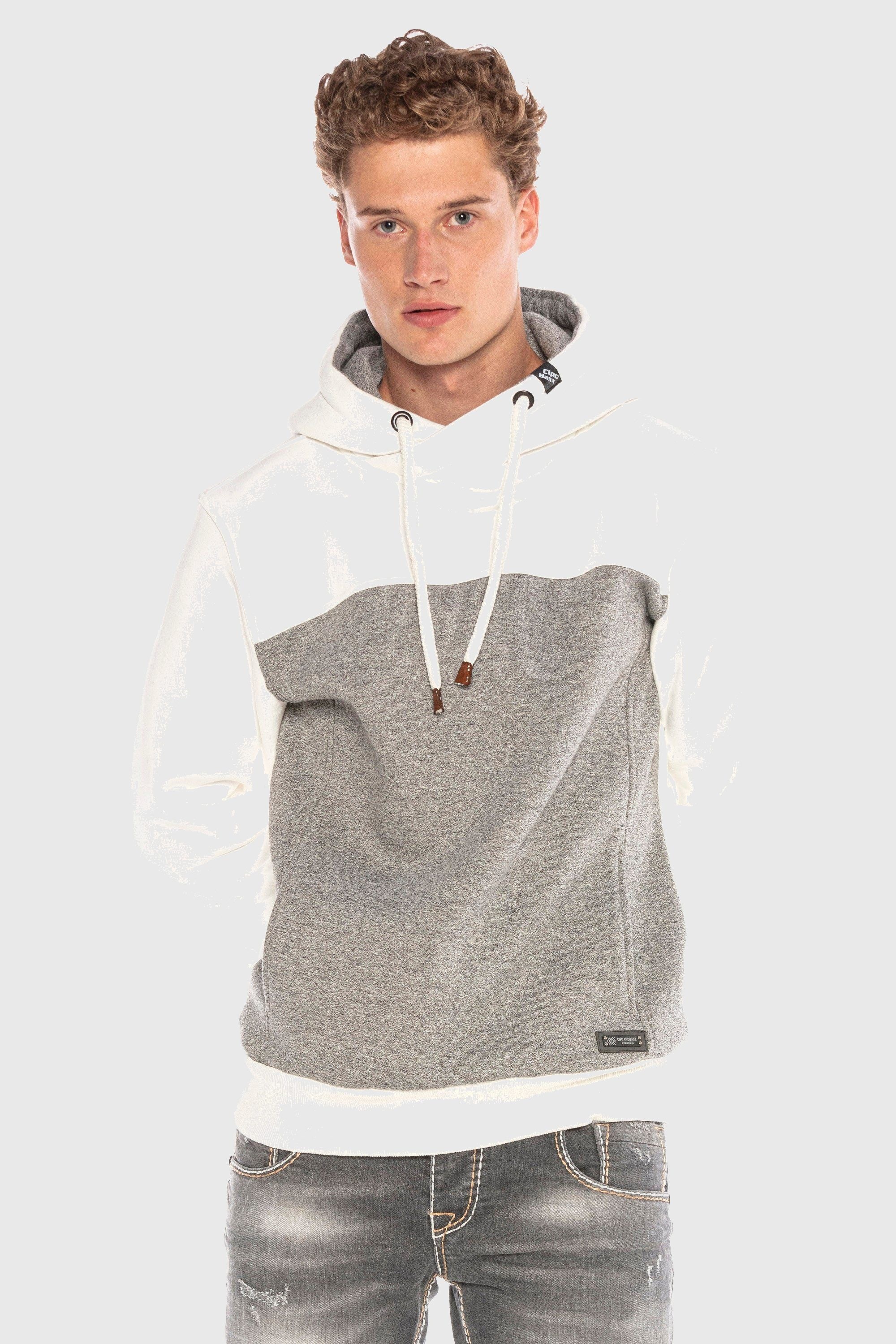 Cipo & Baxx Kapuzenpullover "Sweatshirts" 1 Stk. im Kontrast-Look günstig online kaufen