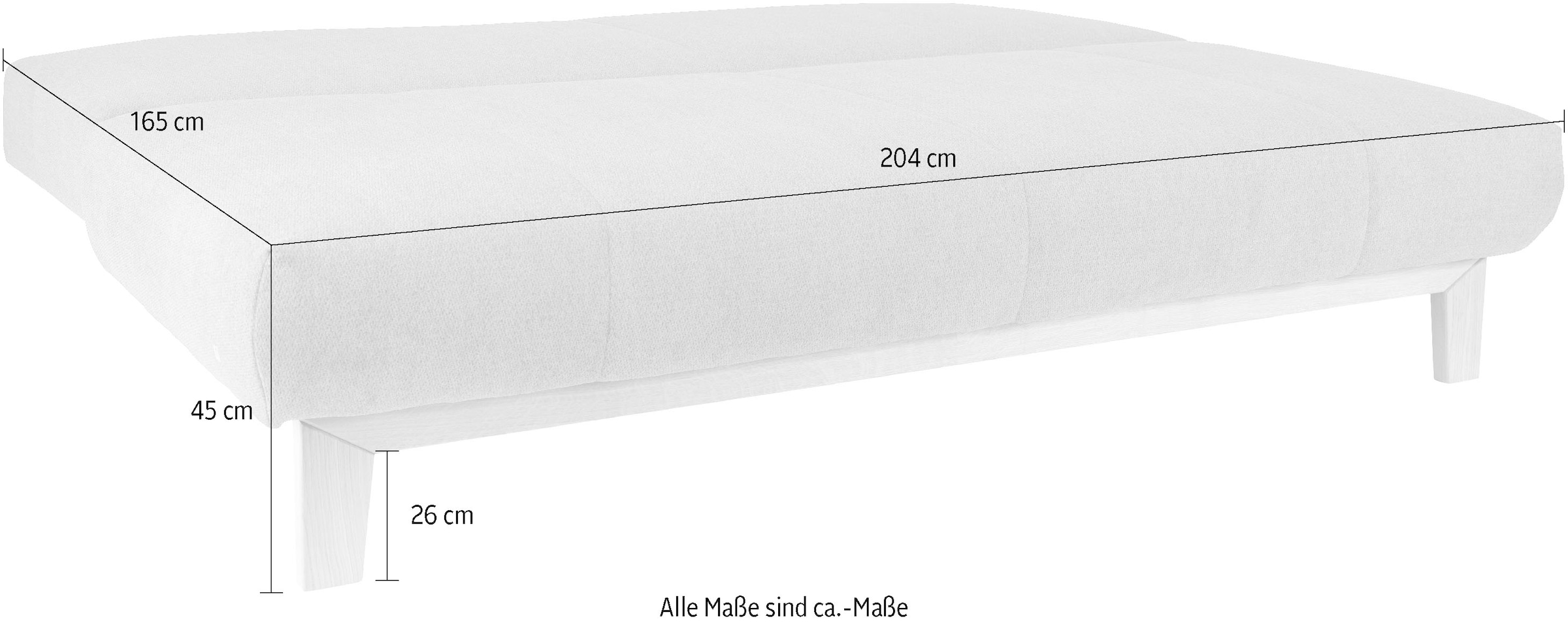 alina Schlafsofa »Ama« mit Bettfunktion und Stauraum