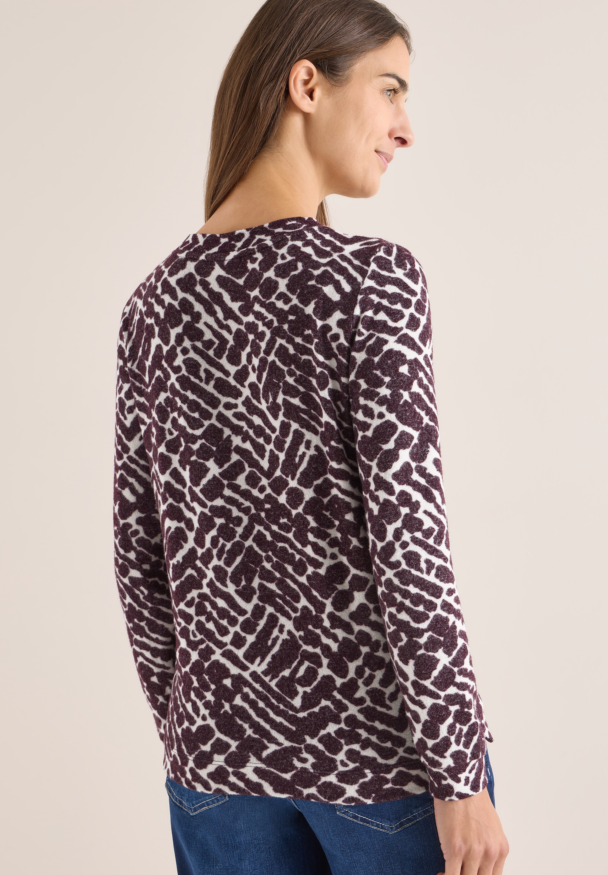 Cecil Langarmshirt mit grafischem Muster