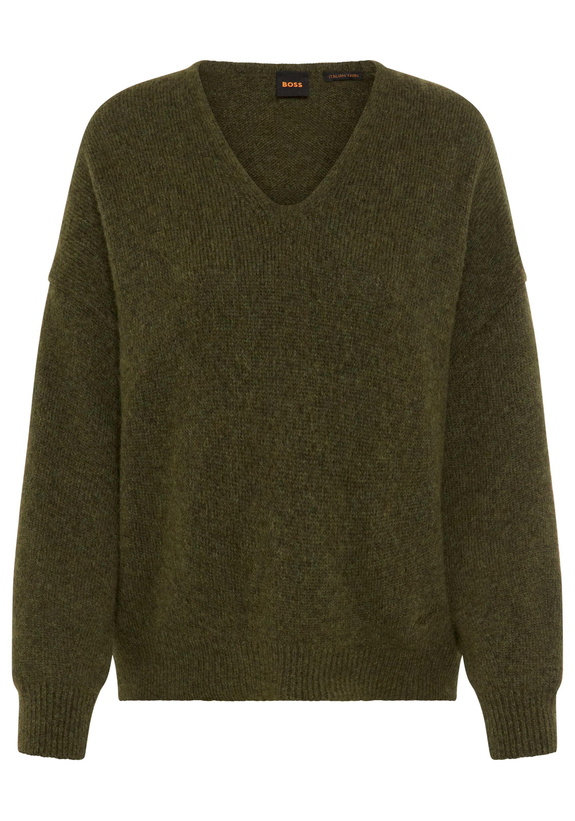 BOSS ORANGE Strickpullover "Fondyssa Premium Damenmode" im Relaxed Fit, V-A günstig online kaufen