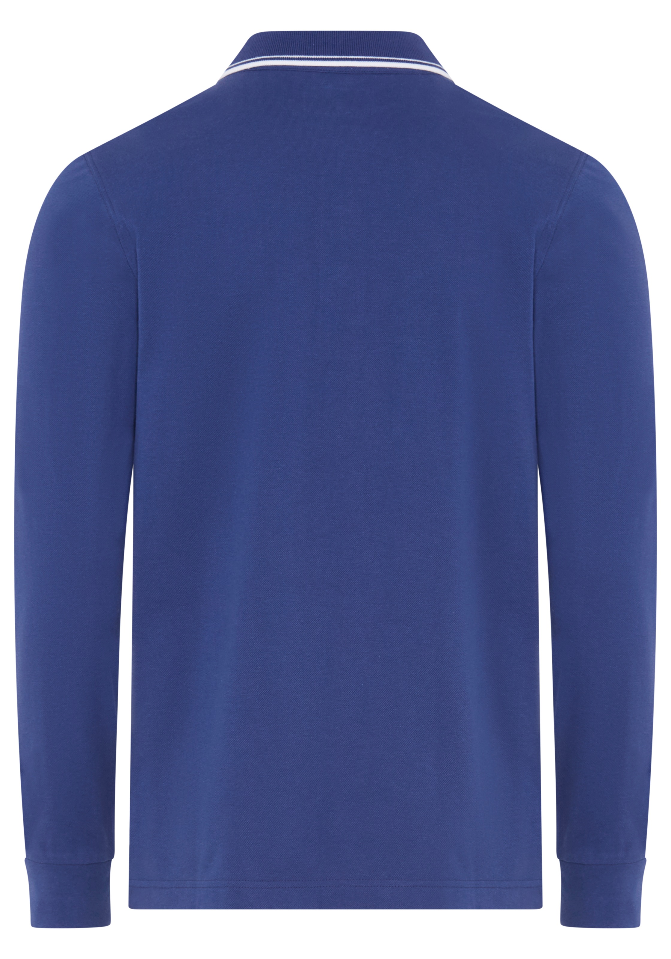 DELMAO Langarm-Poloshirt »Neue Kollektion!« schmale Passform, Langarm, unifarben, aus Piqué-Material