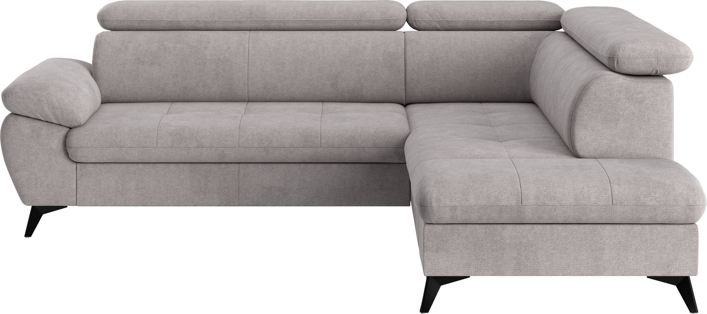 COTTA Ecksofa "Hudson L-Form, B: 256 cm" mit Kopfteilverstellung, optional günstig online kaufen