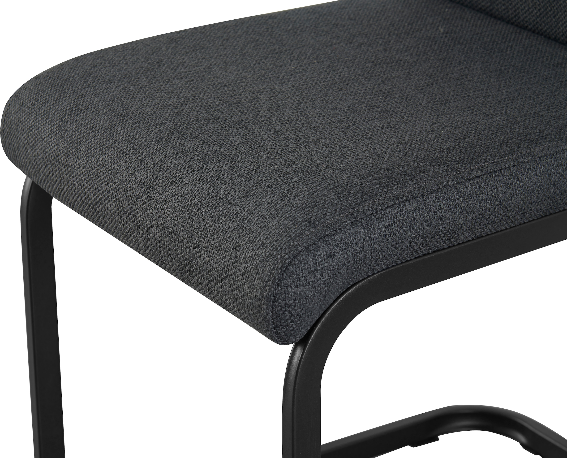Home affaire Esszimmerstuhl »KANATA, 2er Set, mit Metallgestell in matt schwarz« (Set) 2 Stk.in verschiedenen Farben, Belsatbarkeit pro Stuhl 120 kg