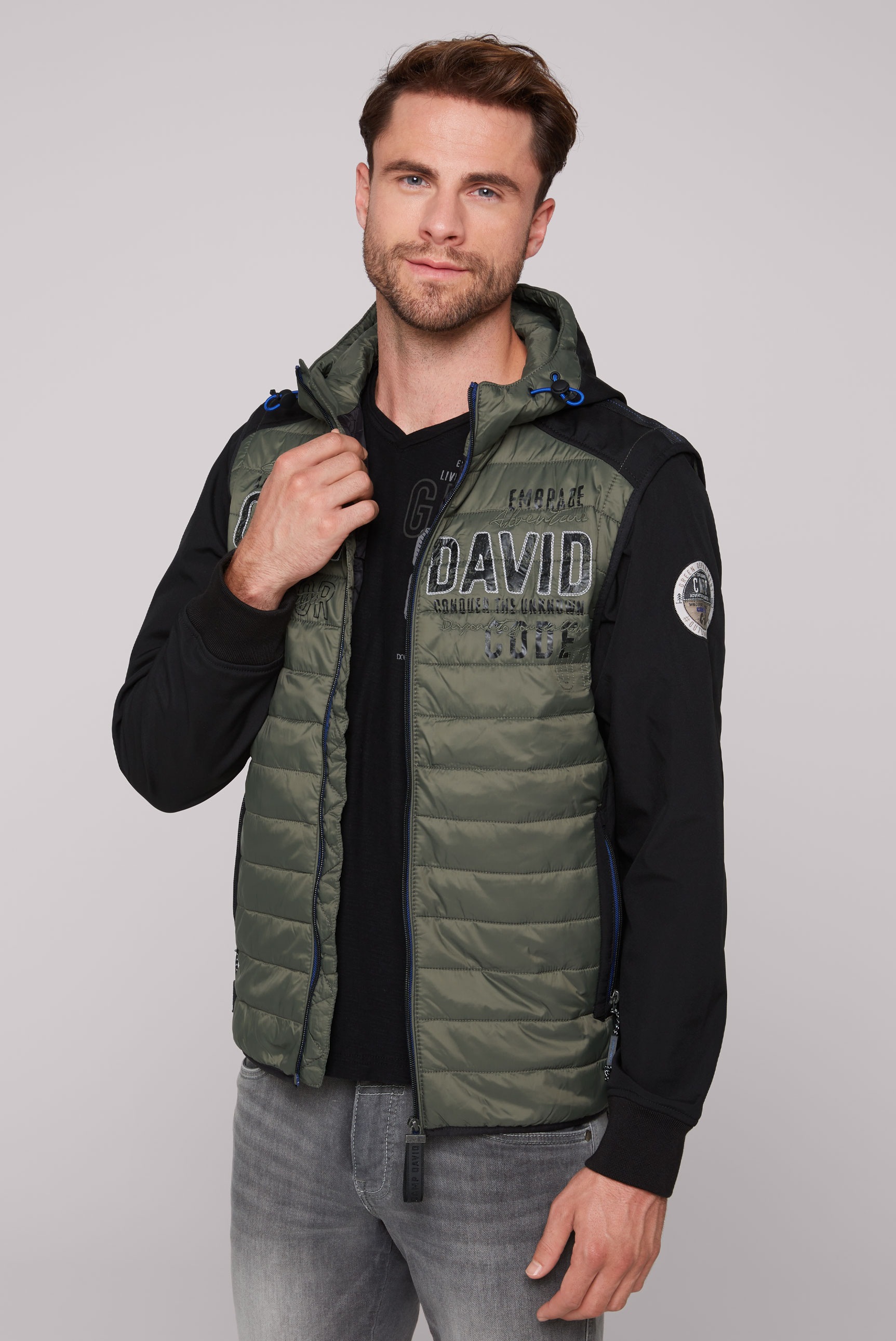 CAMP DAVID Softshelljacke, mit Kapuze, mit abtrennbaren Ärmeln