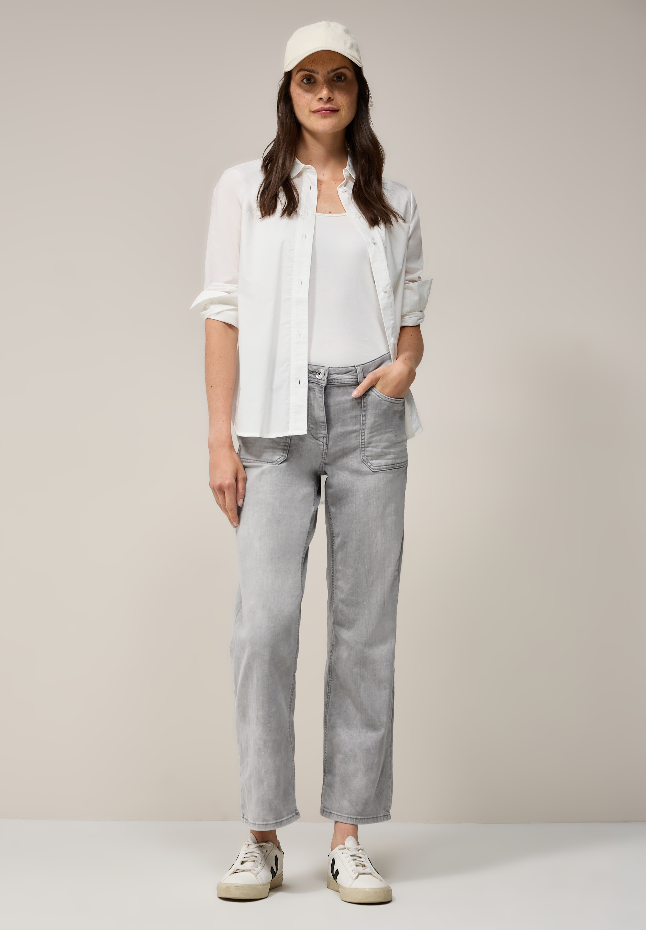 STREET ONE Loose-fit-Jeans, High Waist