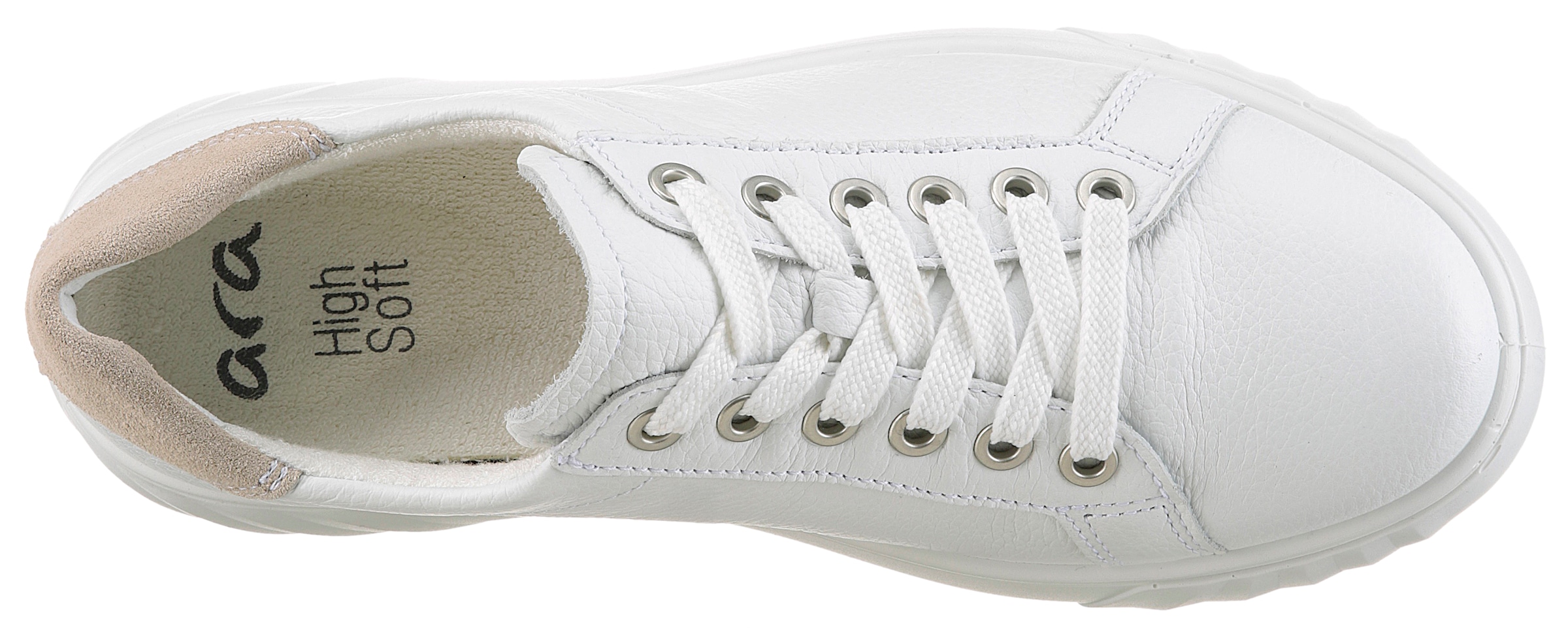 Ara Plateausneaker »MONACO«, Freizeitschuh, Halbschuh, Schnürschuh, mit Wechselfußbett, H-Weite