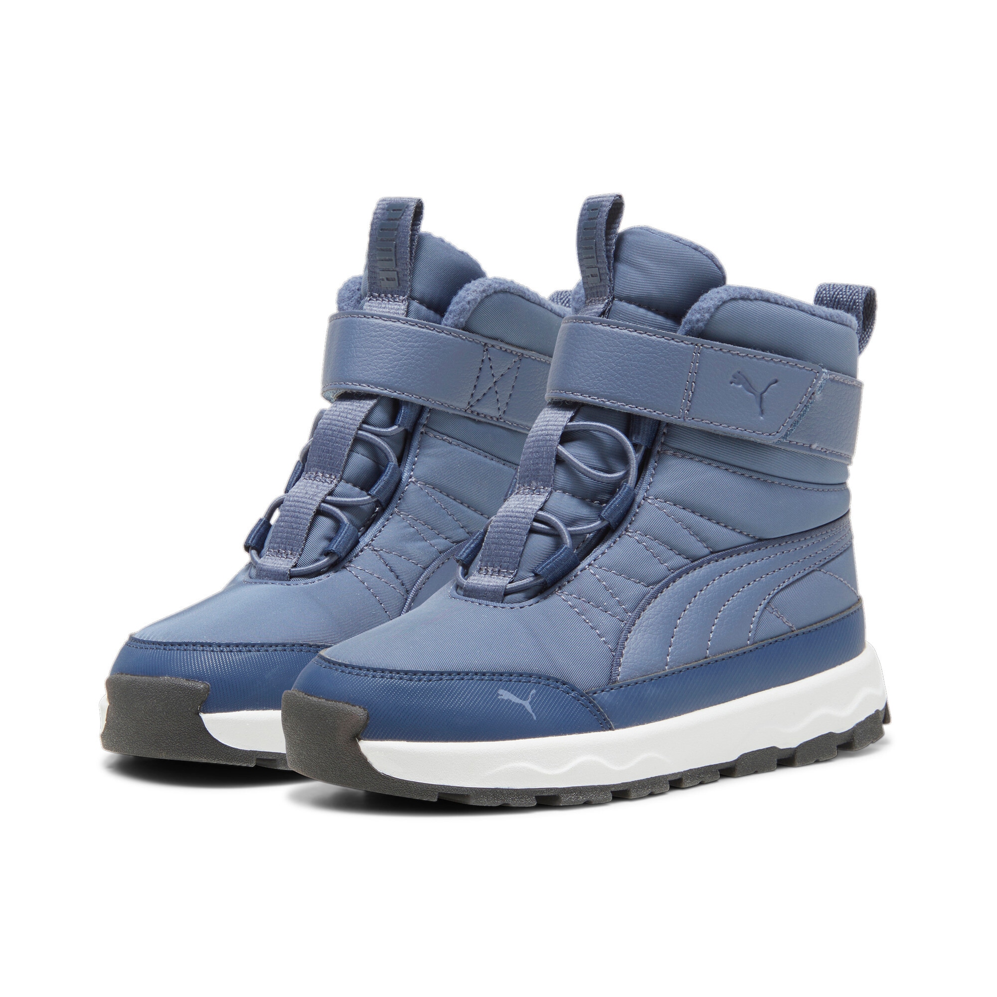 Winterboots PUMA "EVOLVE BOOT AC+ PS", Kinder, Gr. 30, inky blau, persian blau, puma weiß, Textil, Schuhe Winterboots, Snowboots, Winterstiefel, Winterschuhe