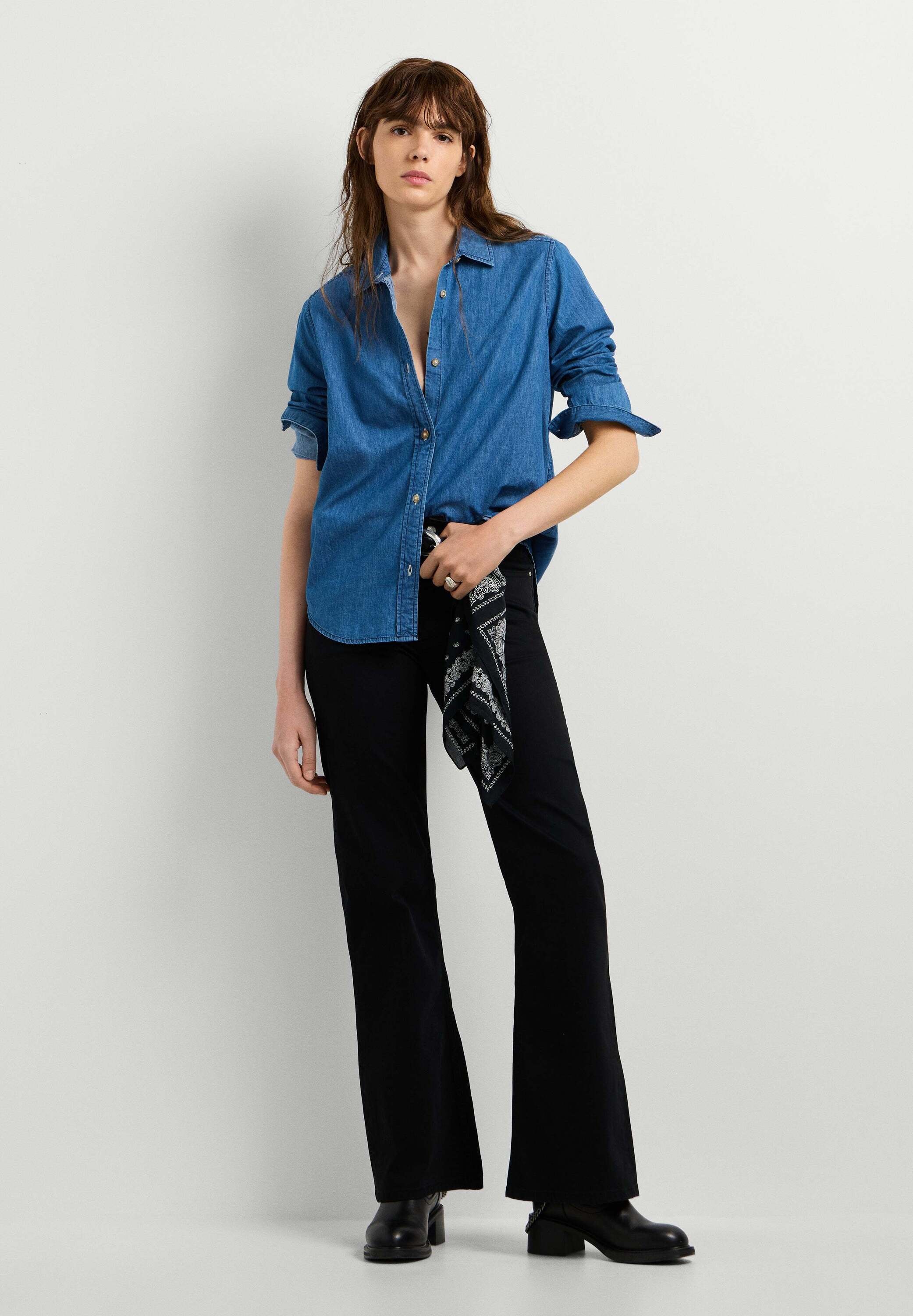 Pepe Jeans T-Shirt »denim shirt LANE CLASSIC BLOUSE«