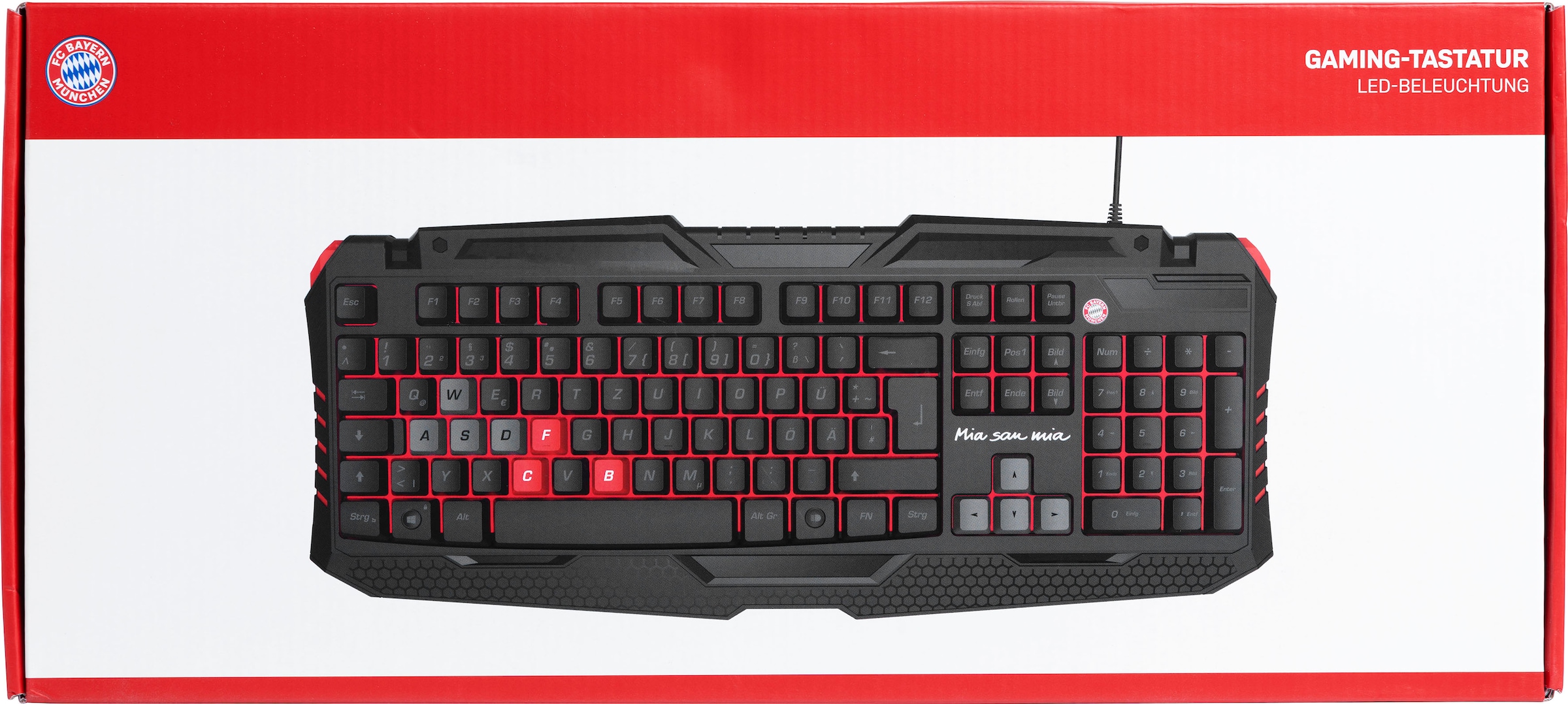 Snakebyte Gaming-Tastatur »FC Bayern München PC-Gaming Tastatur«