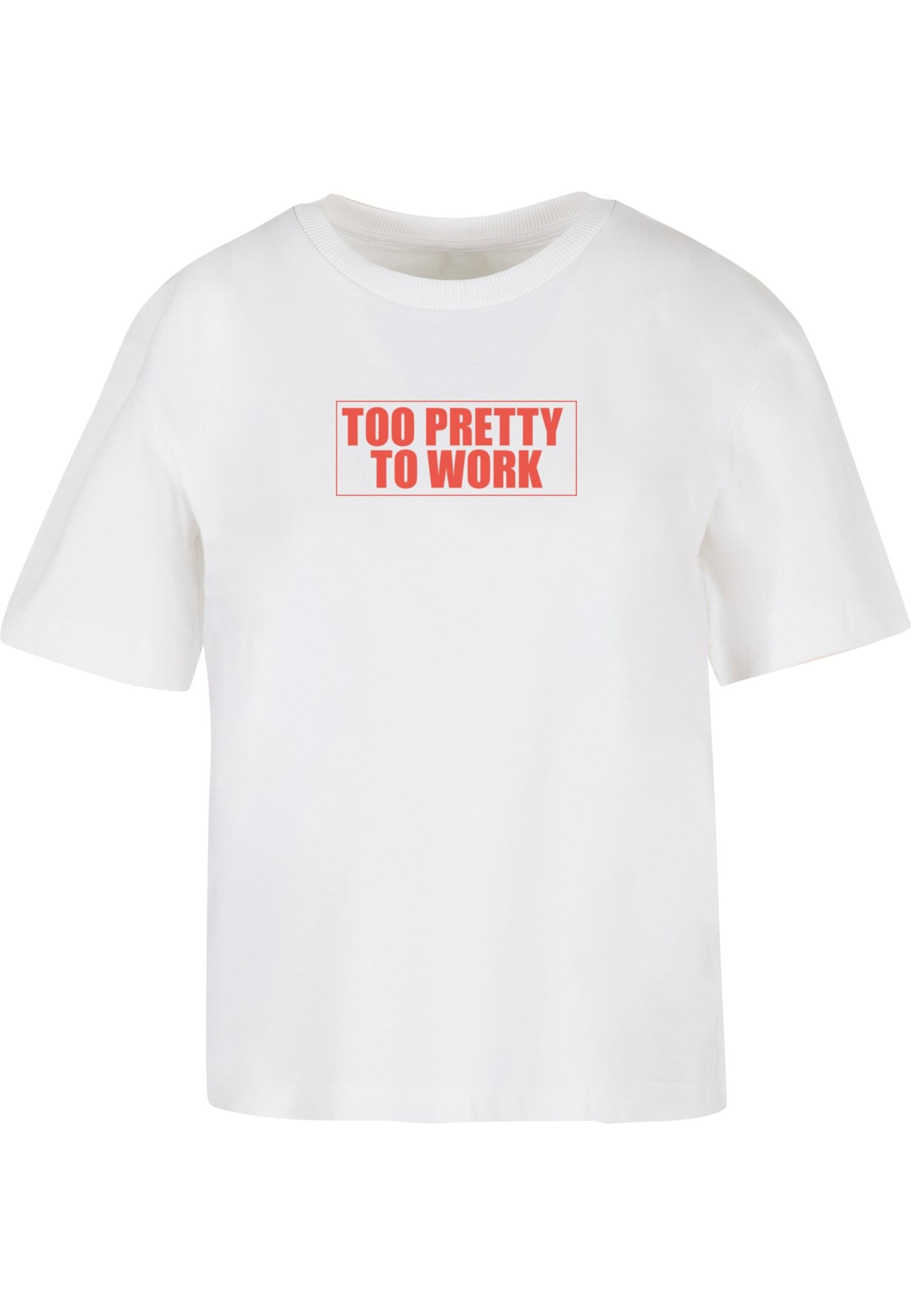 Miss Tee T-Shirt "Miss Tee Too Pretty To Work Tee" 1 Stk. günstig online kaufen