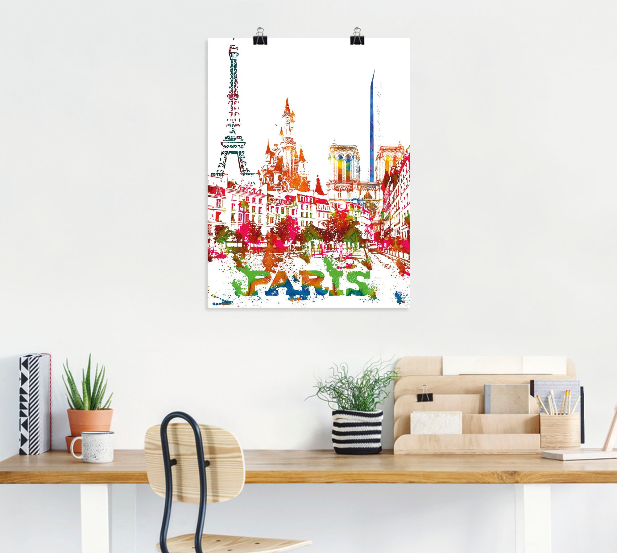 Artland Wandbild "Paris Grafik", Paris, (1 St.), als Alubild, Outdoorbild, günstig online kaufen