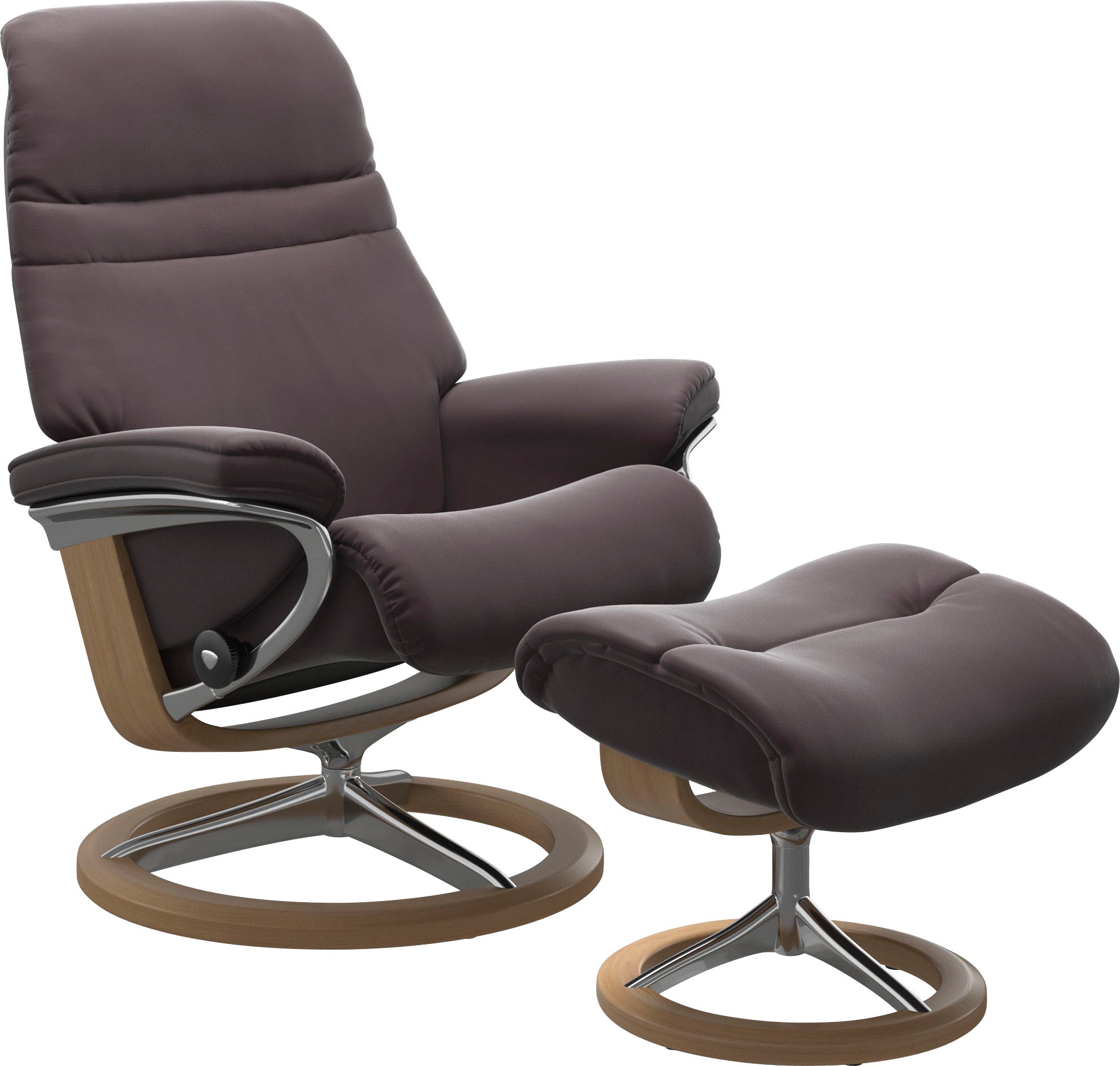 Stressless Relaxsessel "Sunrise", (Set, Relaxsessel mit Hocker), mit Signat günstig online kaufen