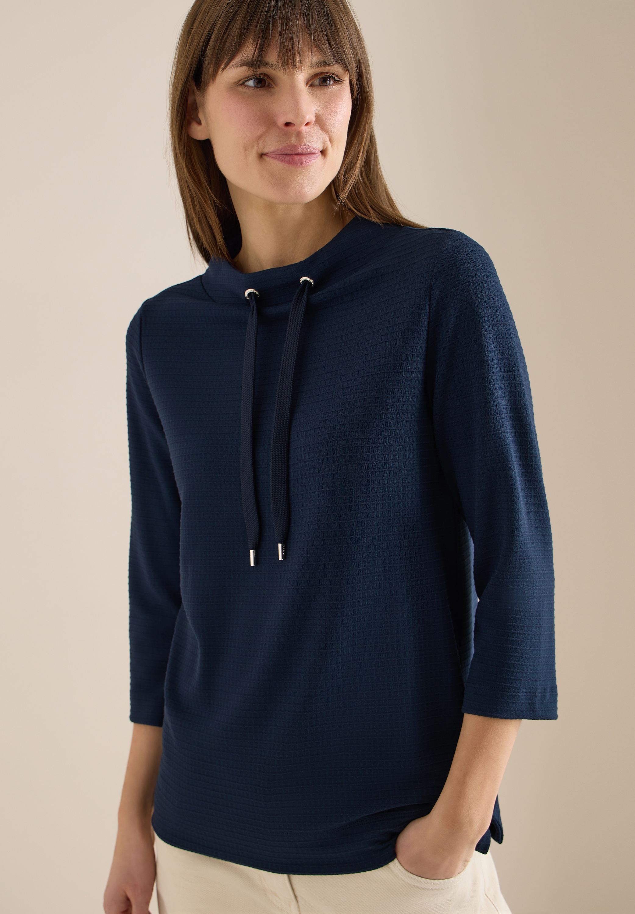 Cecil Stehkragenshirt mit Stehkragen