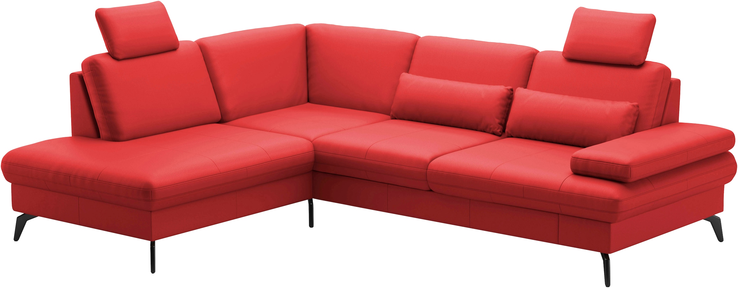 sit&more Ecksofa »Morris L-Form, inkl. Sitztiefenverstellung«, wahlweise mit Armteilverstellung, Bettfunktion & Bettkasten