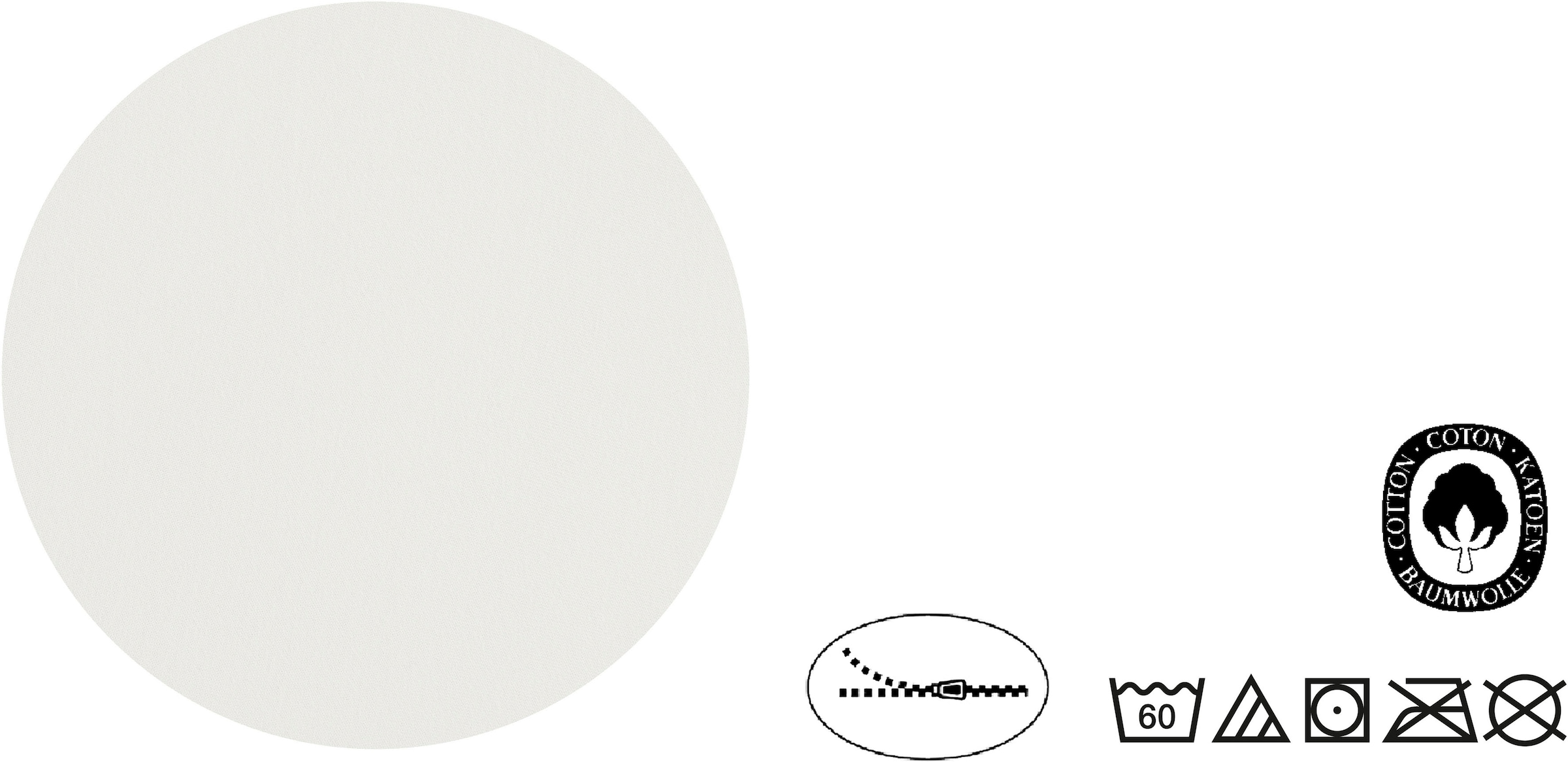 Biberna Kissenbezug »Michi«, (2 Stück), verschiedene Größen, OEKO-TEX® zertifiziert