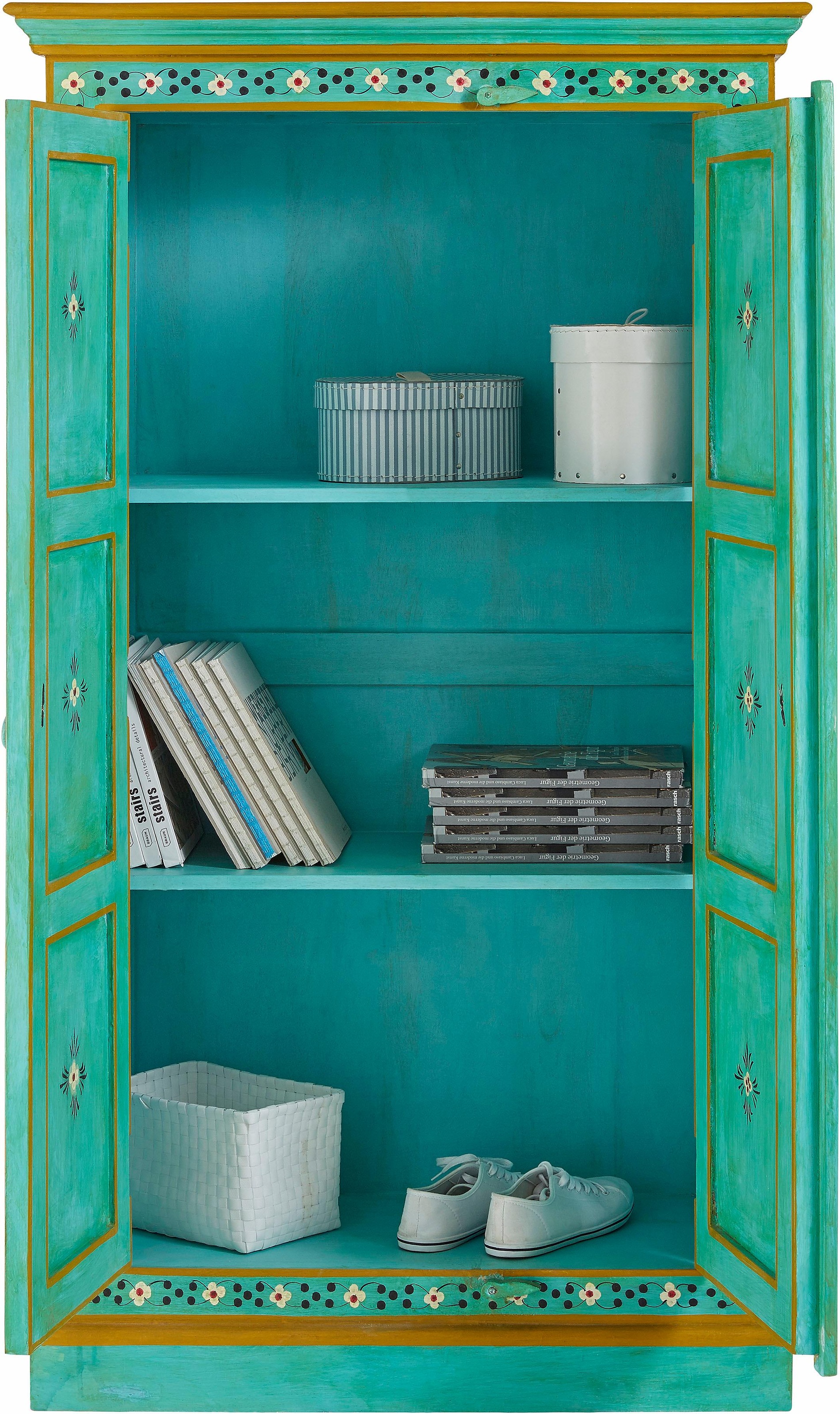 Thumbnail - OTTO home Stauraumschrank "Prem" Handbemalt, Breite/Tiefe/Höhe: 87/38/152 cm