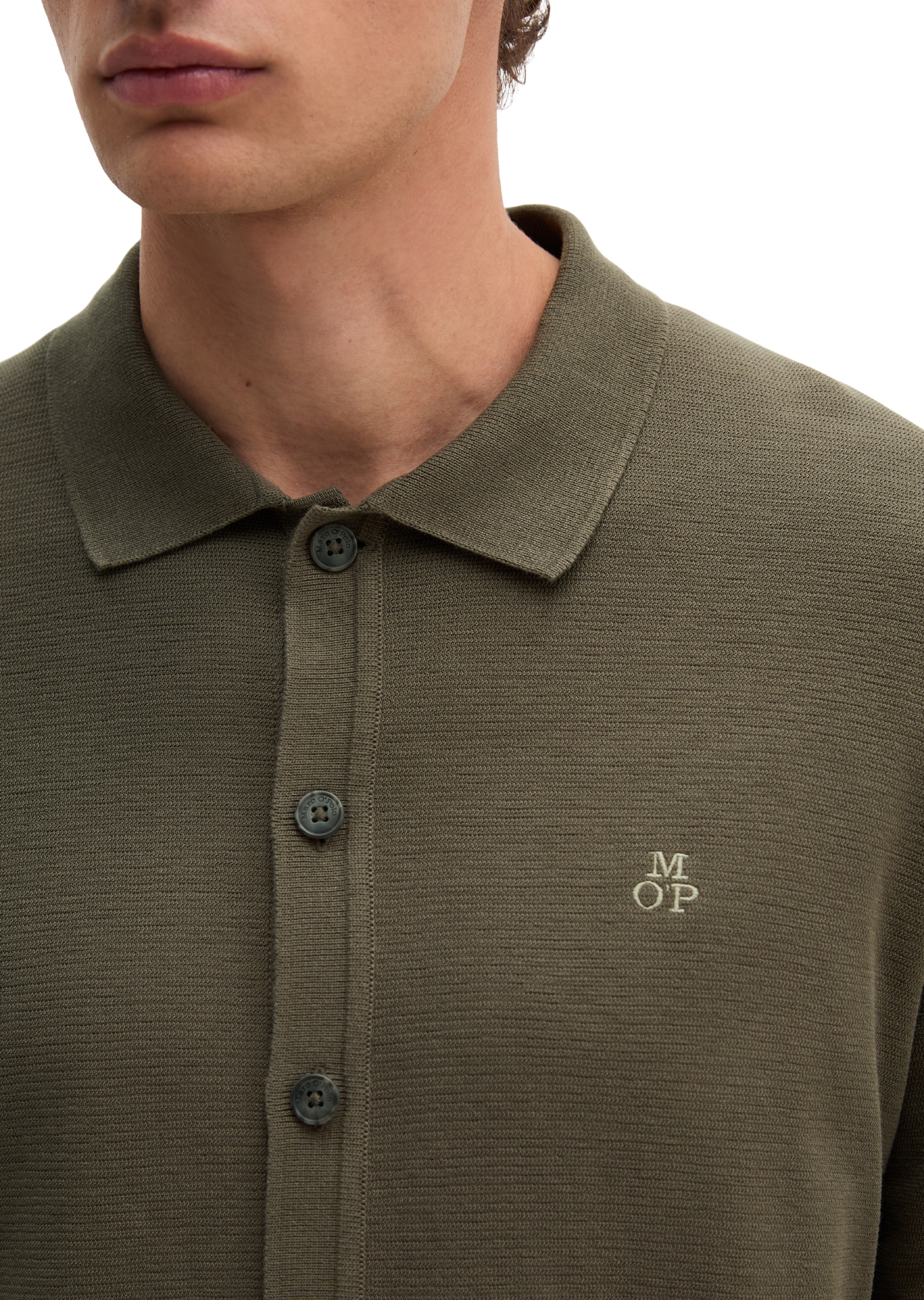 Marc O'Polo Langarmhemd »aus schwerem Loop-Terry-Jersey«