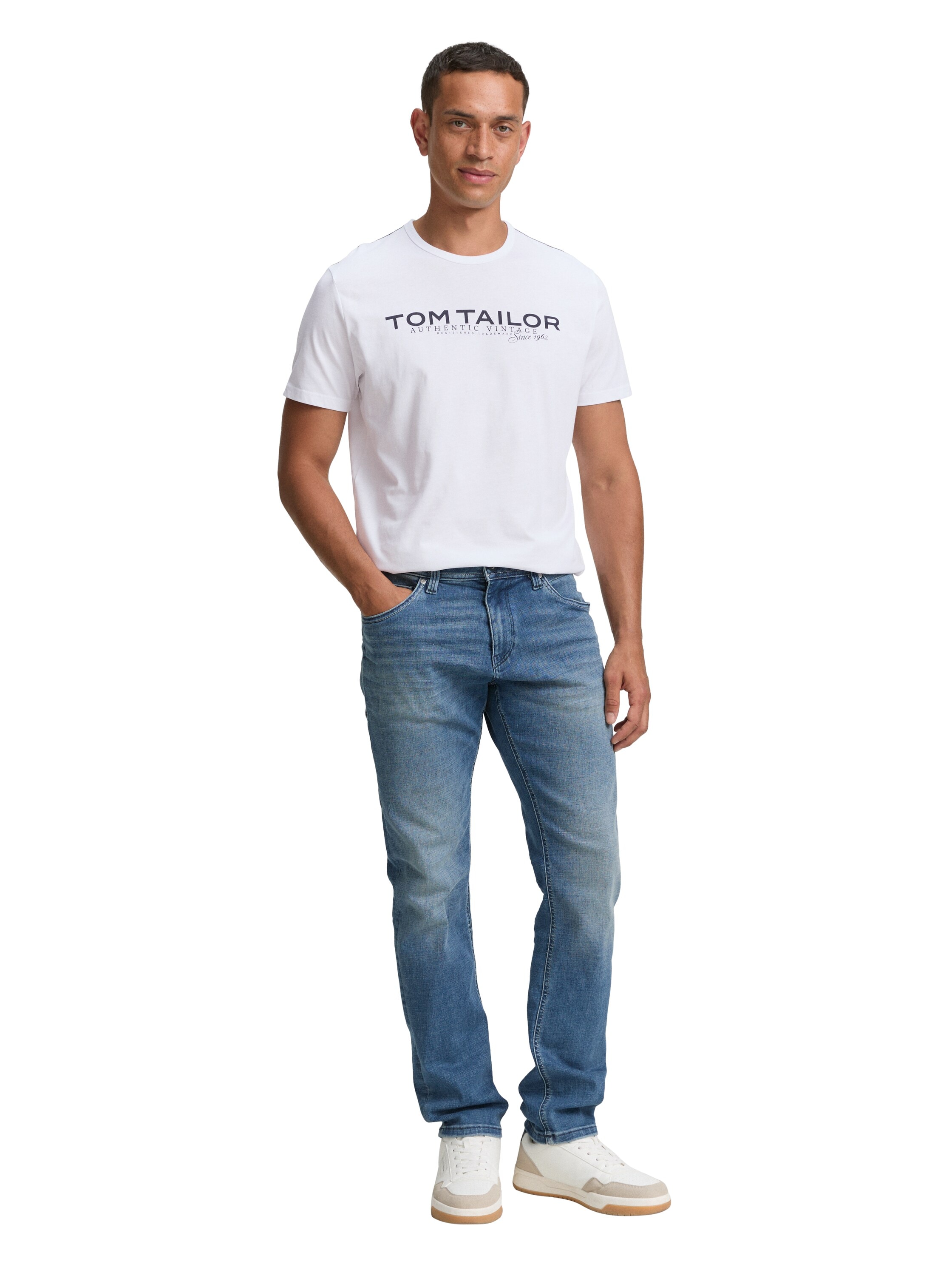 TOM TAILOR Rundhalsshirt, mit Logoprint