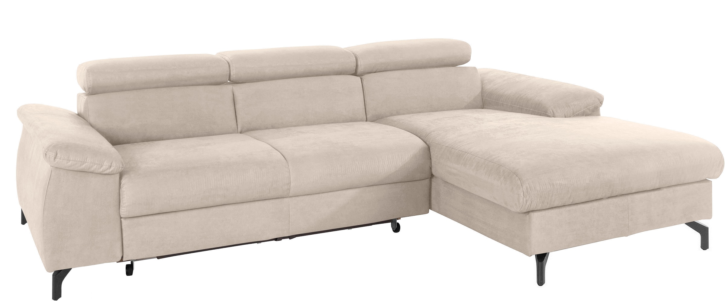 COTTA Ecksofa »Kitty L-Form, B: 242 cm« mit Kopfteilverstellung, optional Schlaffunktion & Bettkasten